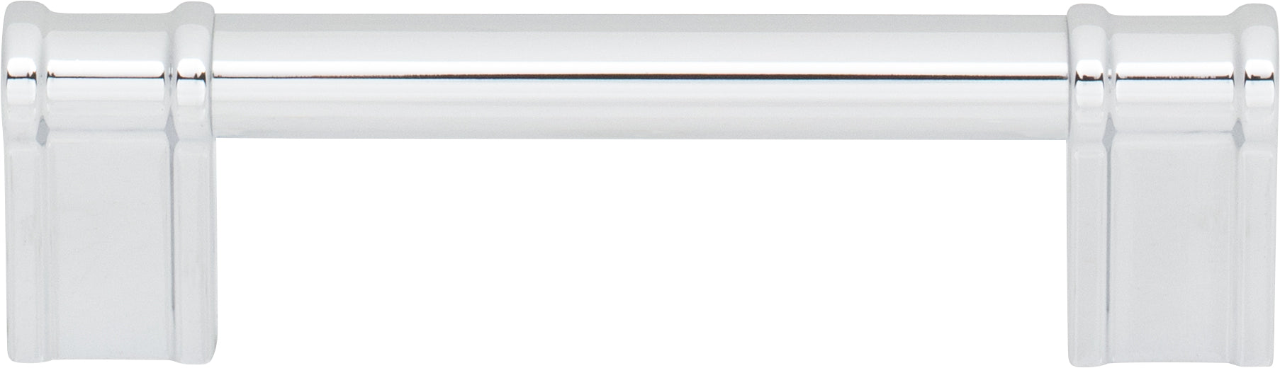 Top Knobs Newburn Series 3-3/4"(95mm) CC Pull, Polished Chrome