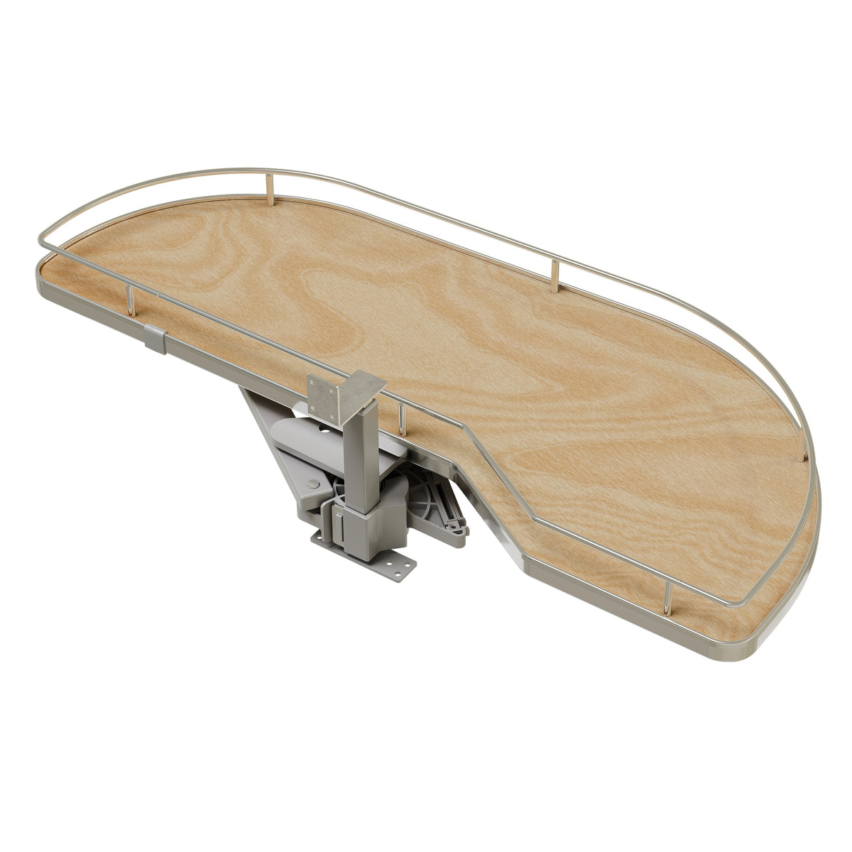 Maple Single-Tier Girasolo w/ Soft Close and Chrome Accents for 15" Right Opening/Blind Left Corner cabinets
