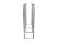 Single U-Shape Chrome Bakeware and Tray Divider