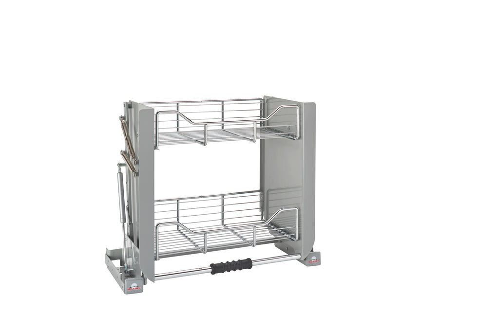 Small Wall Cabinet Pull-Down Shelving System