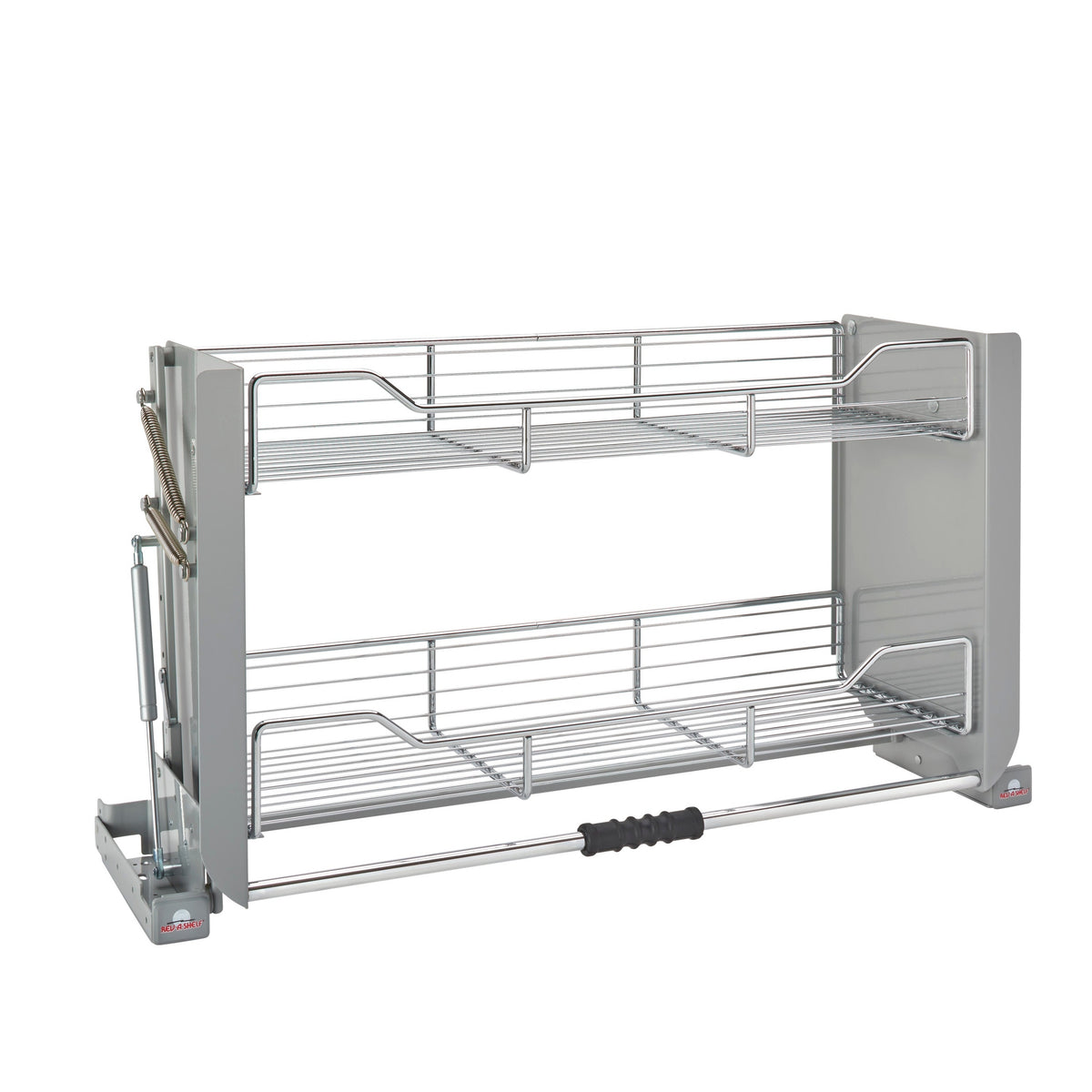 Large Wall Cabinet Pull-Down Shelving System