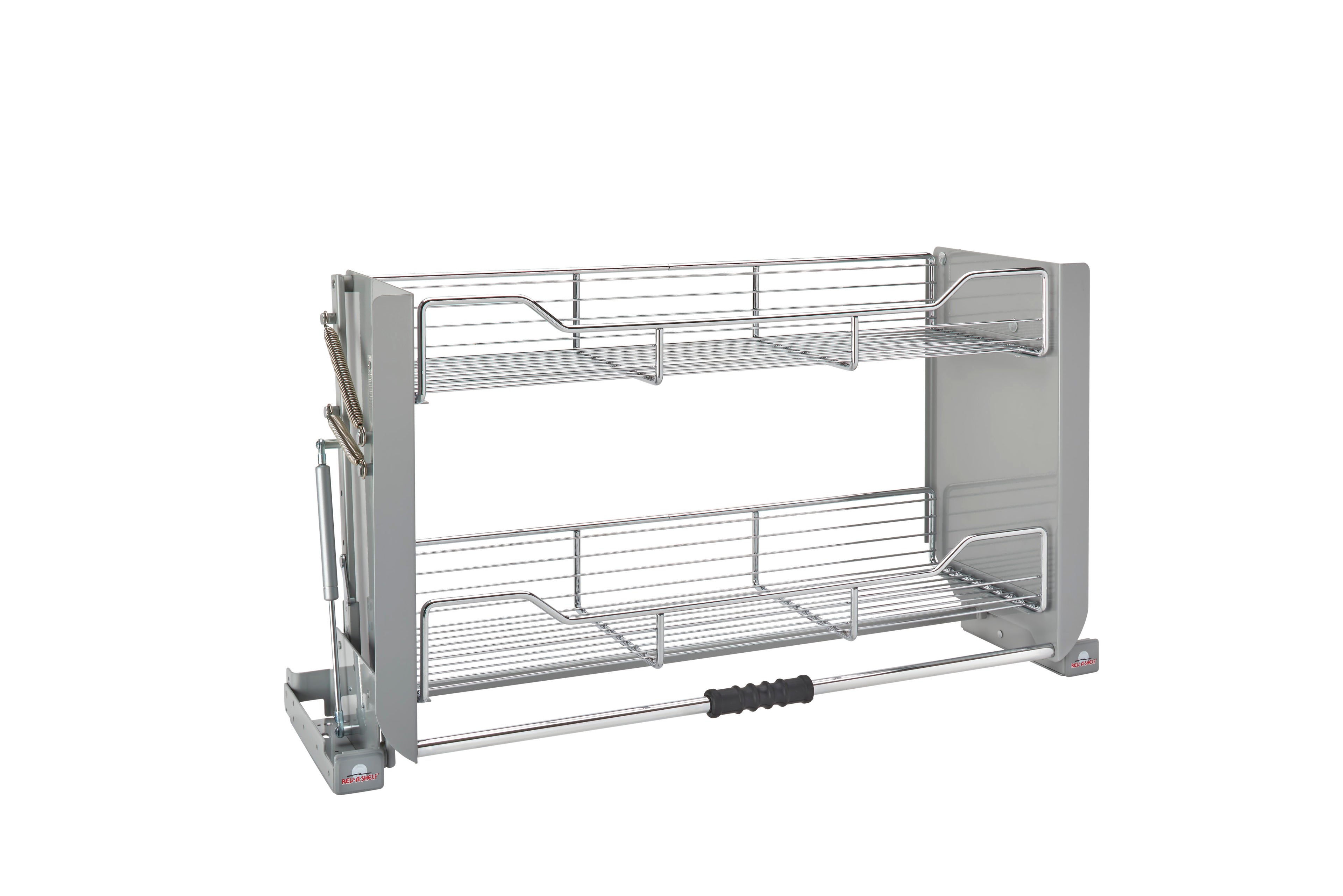 Large Wall Cabinet Pull-Down Shelving System