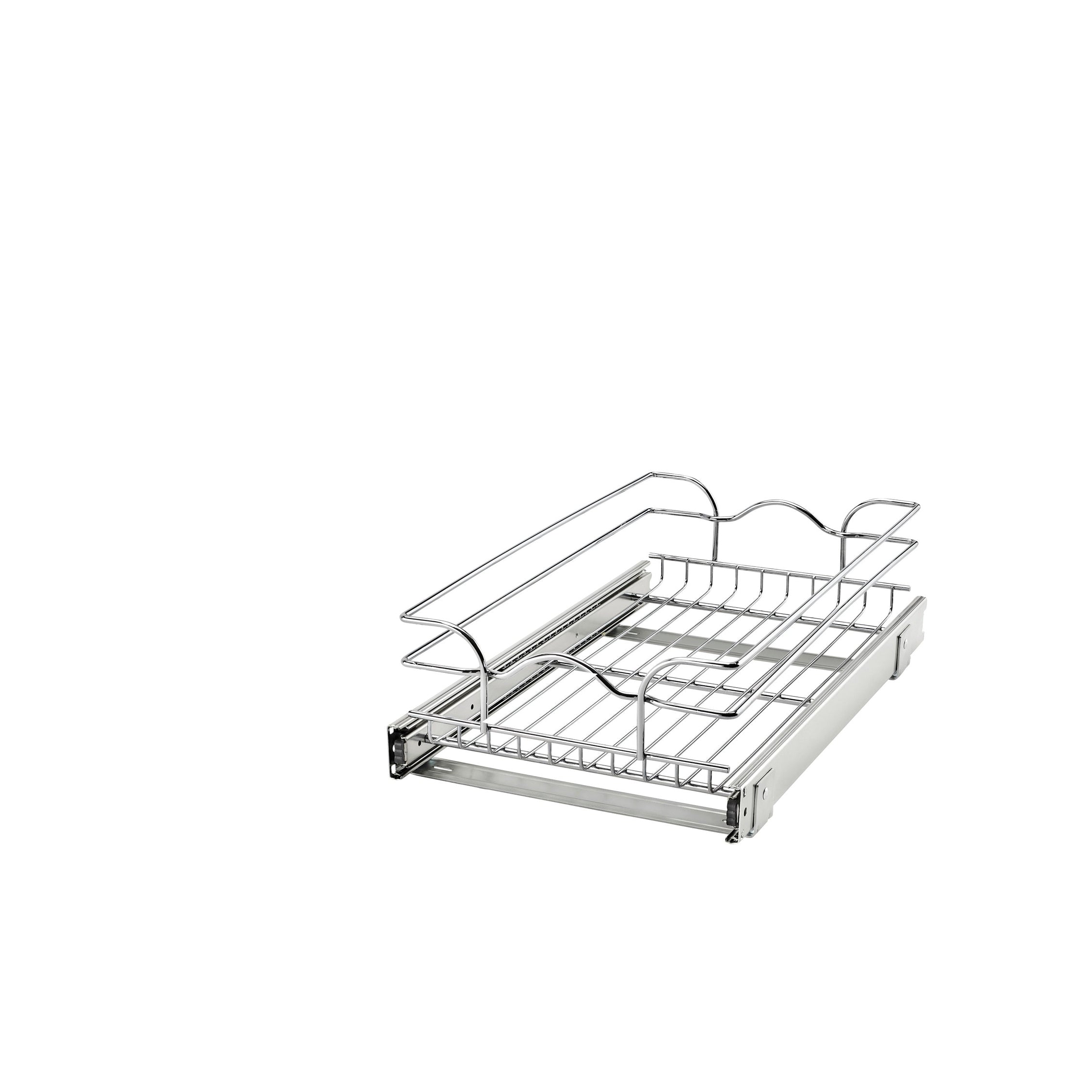 12" W x 20" D Base Cabinet Pullout Chrome Wire Basket