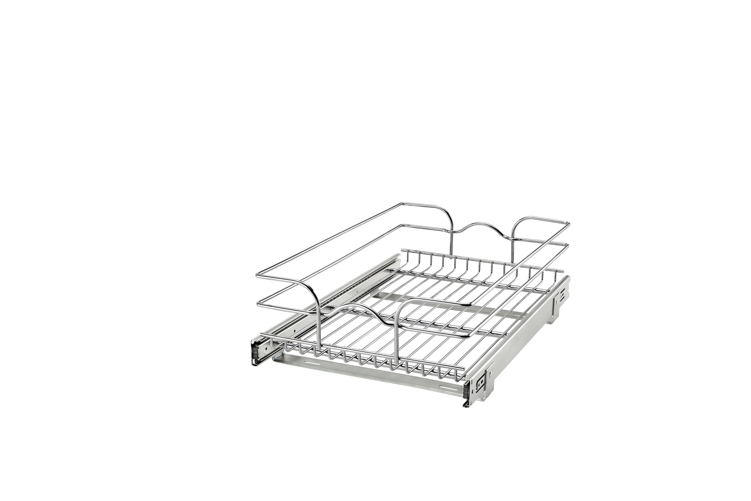 15" W x 22" D Base Cabinet Pullout Chrome Wire Basket