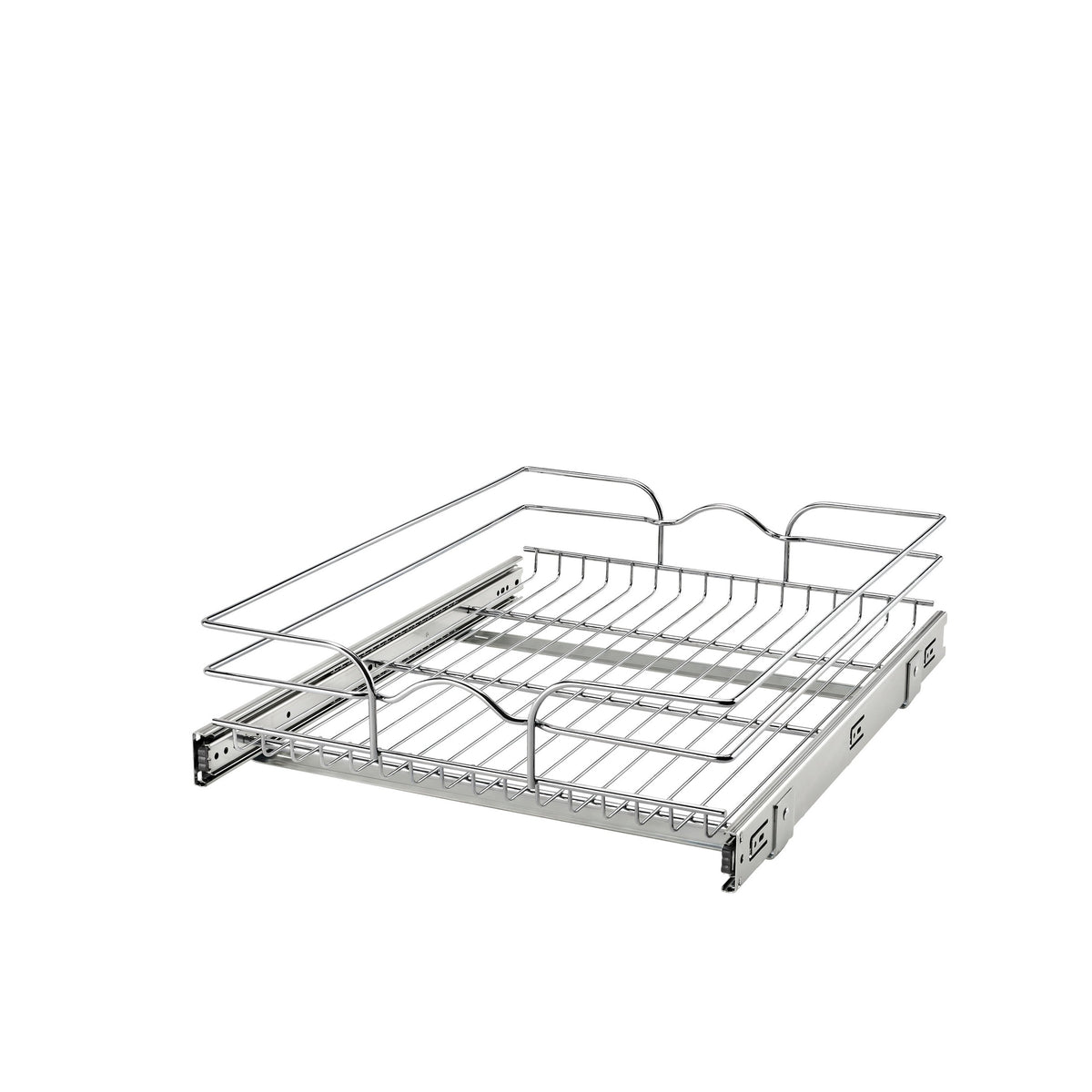 18" W x 22" D Base Cabinet Pullout Chrome Wire Basket
