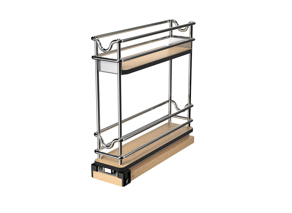 3" Two-Tier Narrow Wire Wall Upright Pullout