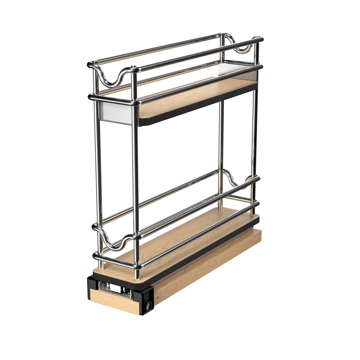 3" Two-Tier Narrow Wire Wall Upright Pullout