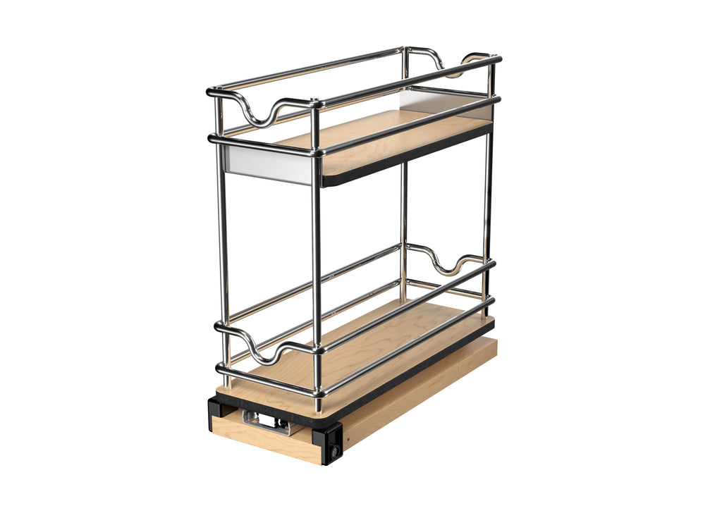 5" Two-Tier Wide Wire Wall Upright Pullout