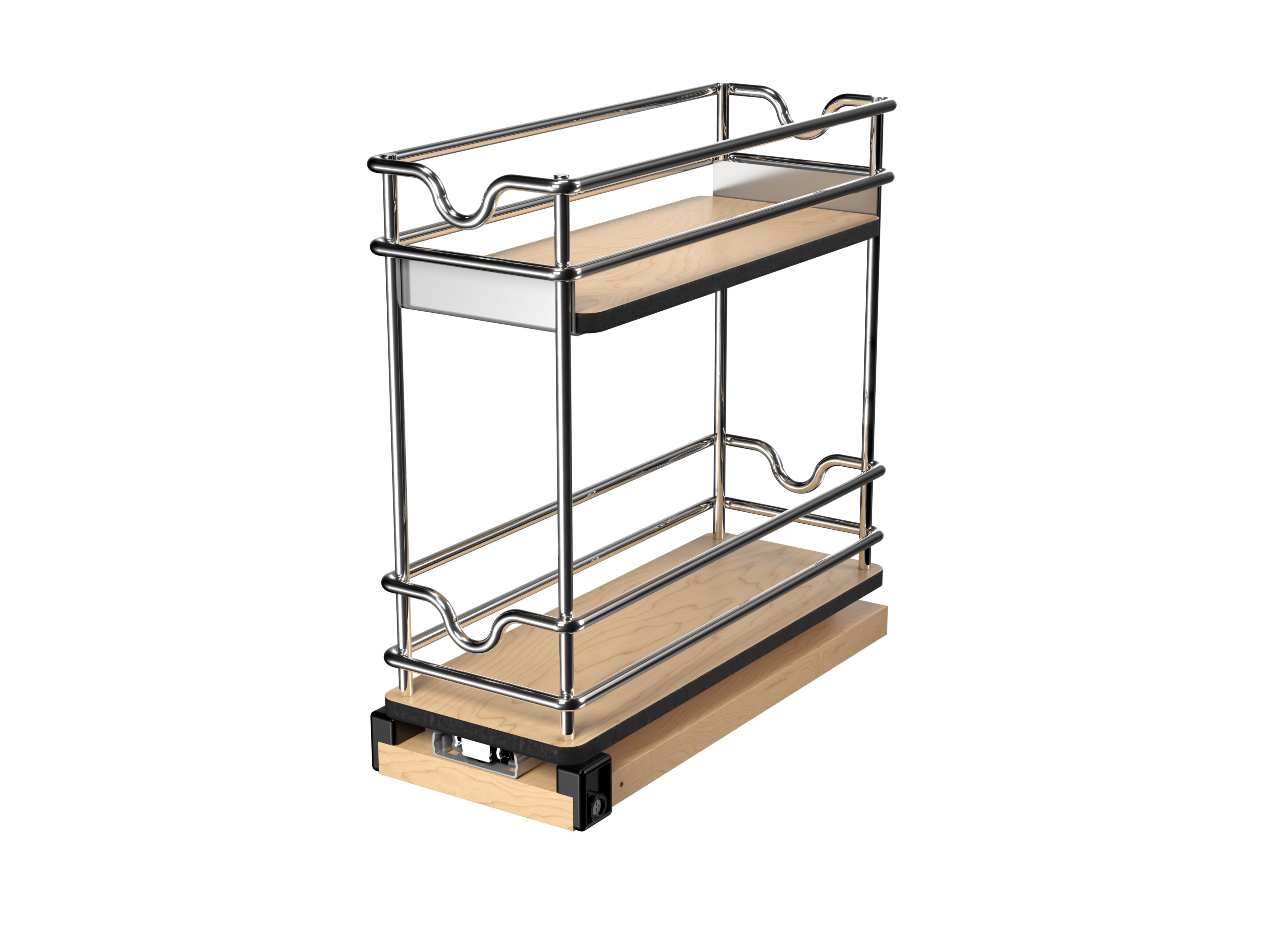 5" Two-Tier Wide Wire Wall Upright Pullout