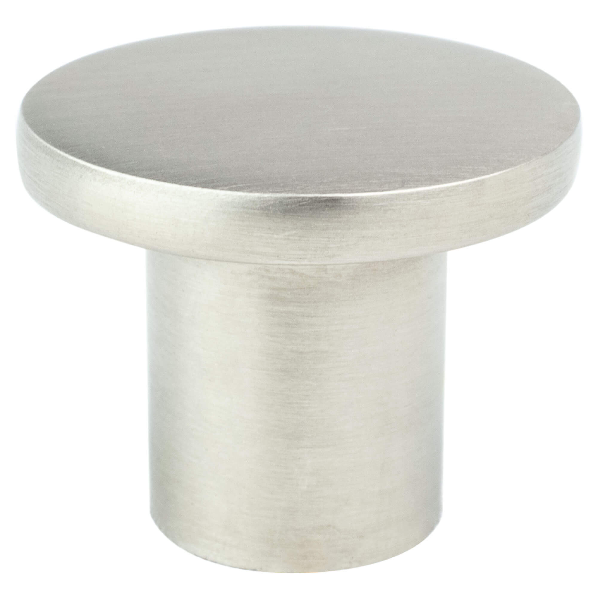Berenson Disc 1-3/32"(28mm) Knob, Brushed Nickel
