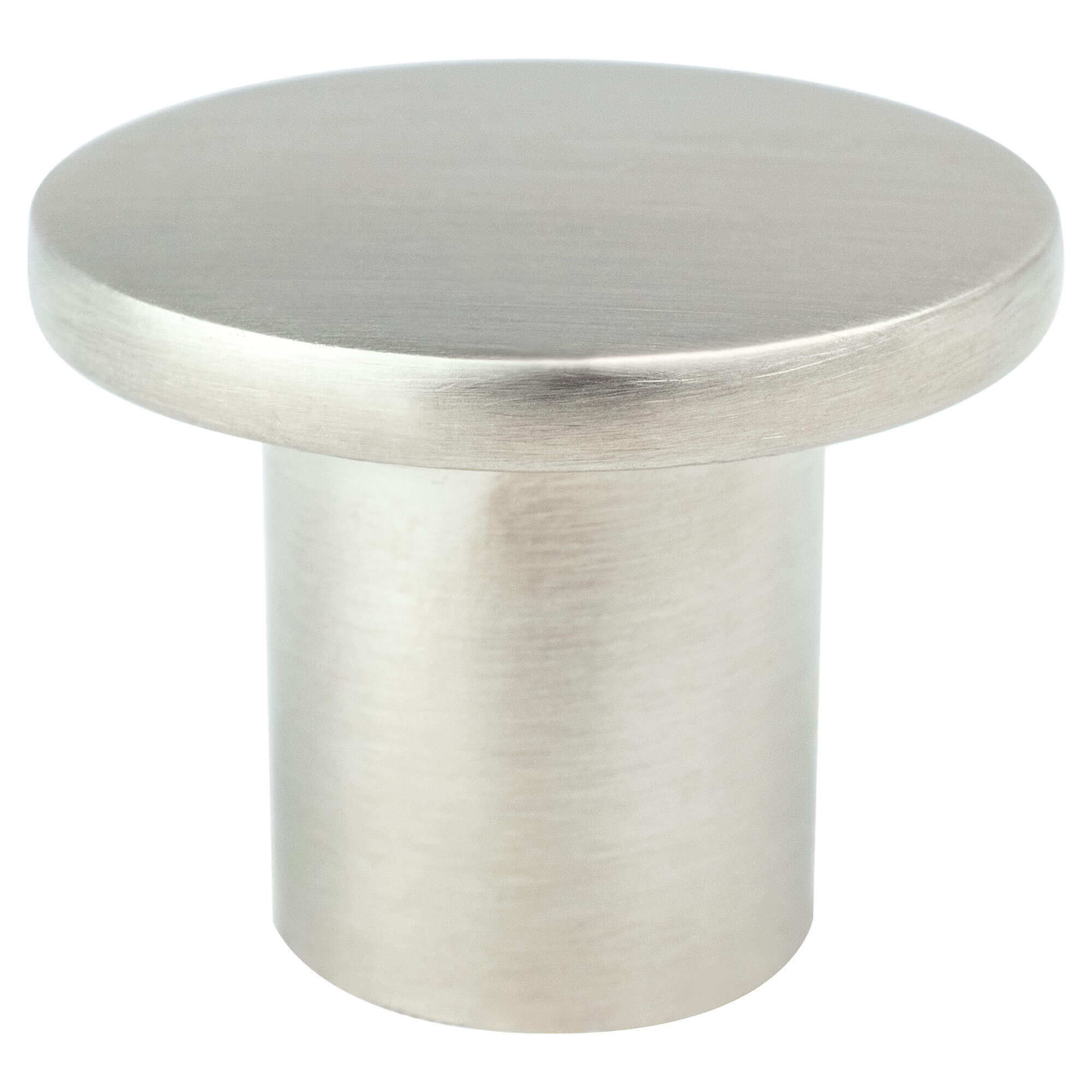 Berenson Disc 1-9/32"(33mm) Knob, Brushed Nickel