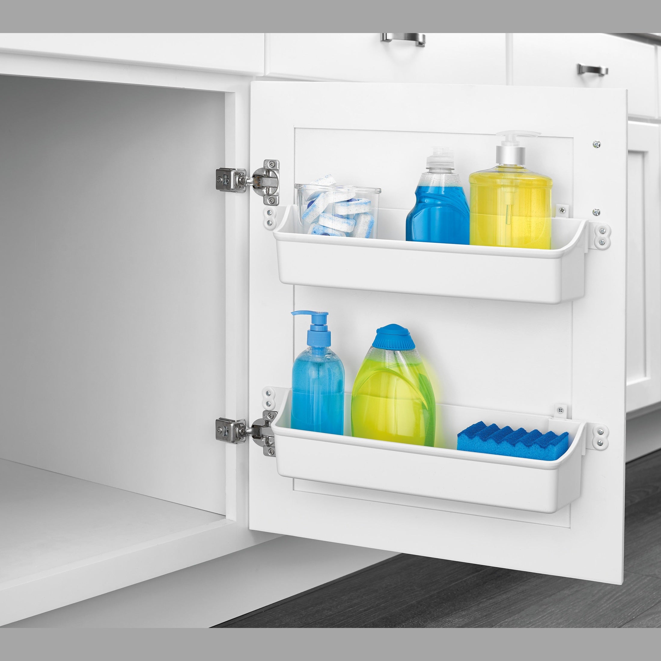 REV-A-SHELF 6232 Series Polymer 2-Shelf Cabinet Door-Mount Storage Tray Set