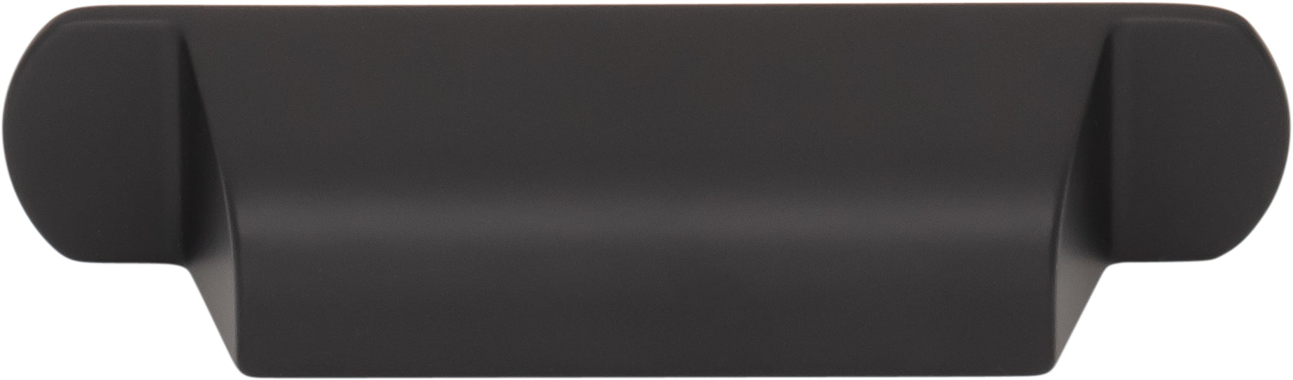 Top Knobs Cressing Series 2-3/4"(70mm) CC Cup Pull, Flat Black