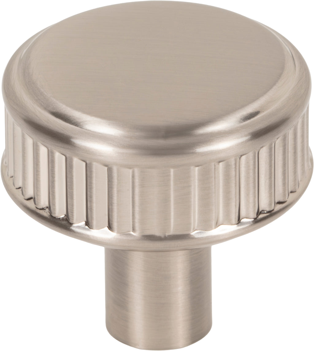 Top Knobs Elland Series 1-1/4"L Knob, Brushed Satin Nickel