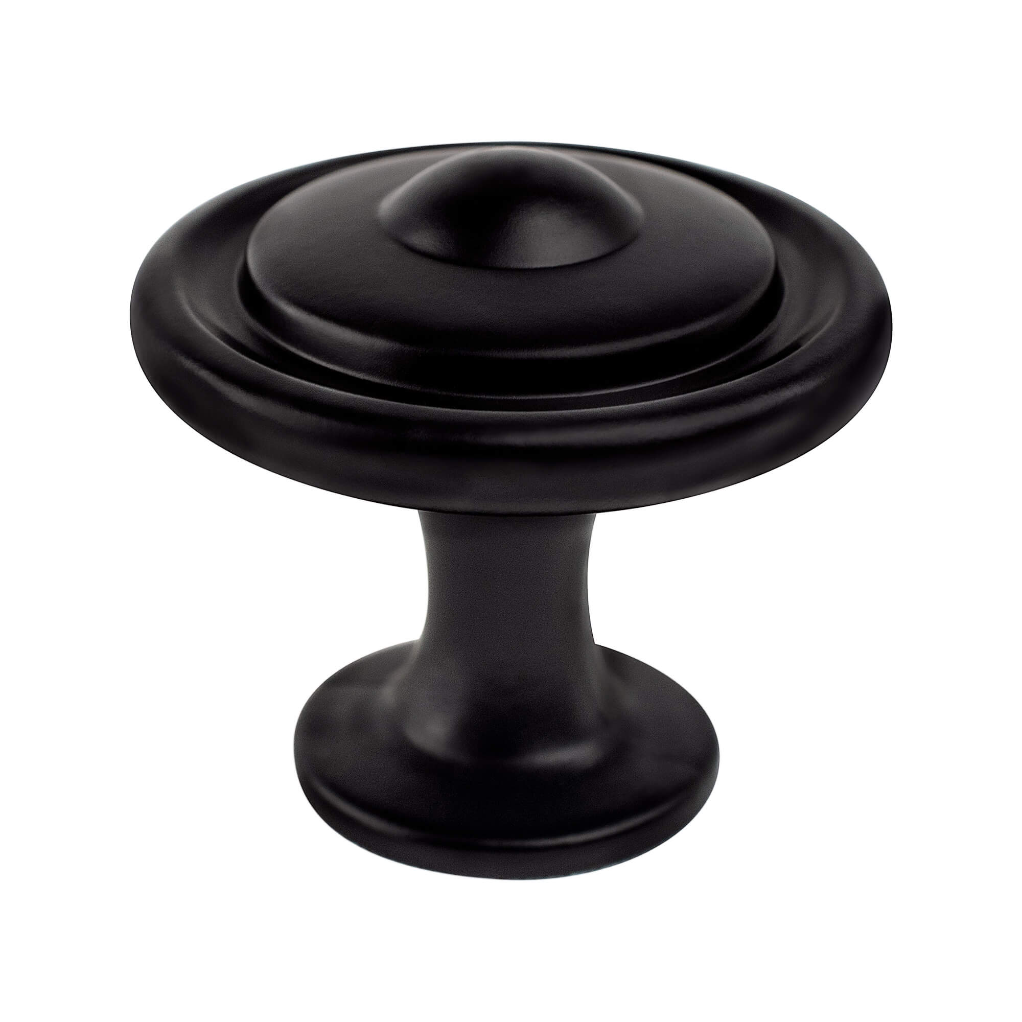 Berenson Traditional Advantage Three 1-1/4"(32mm) Knob, Matte Black