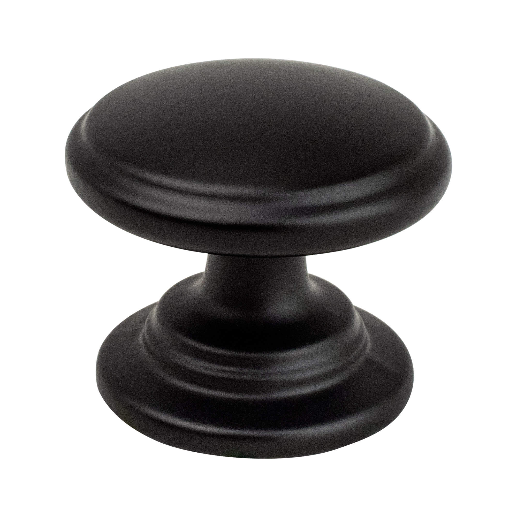 Berenson Traditional Advantage Two 1-3/16"(30mm) Knob, Matte Black