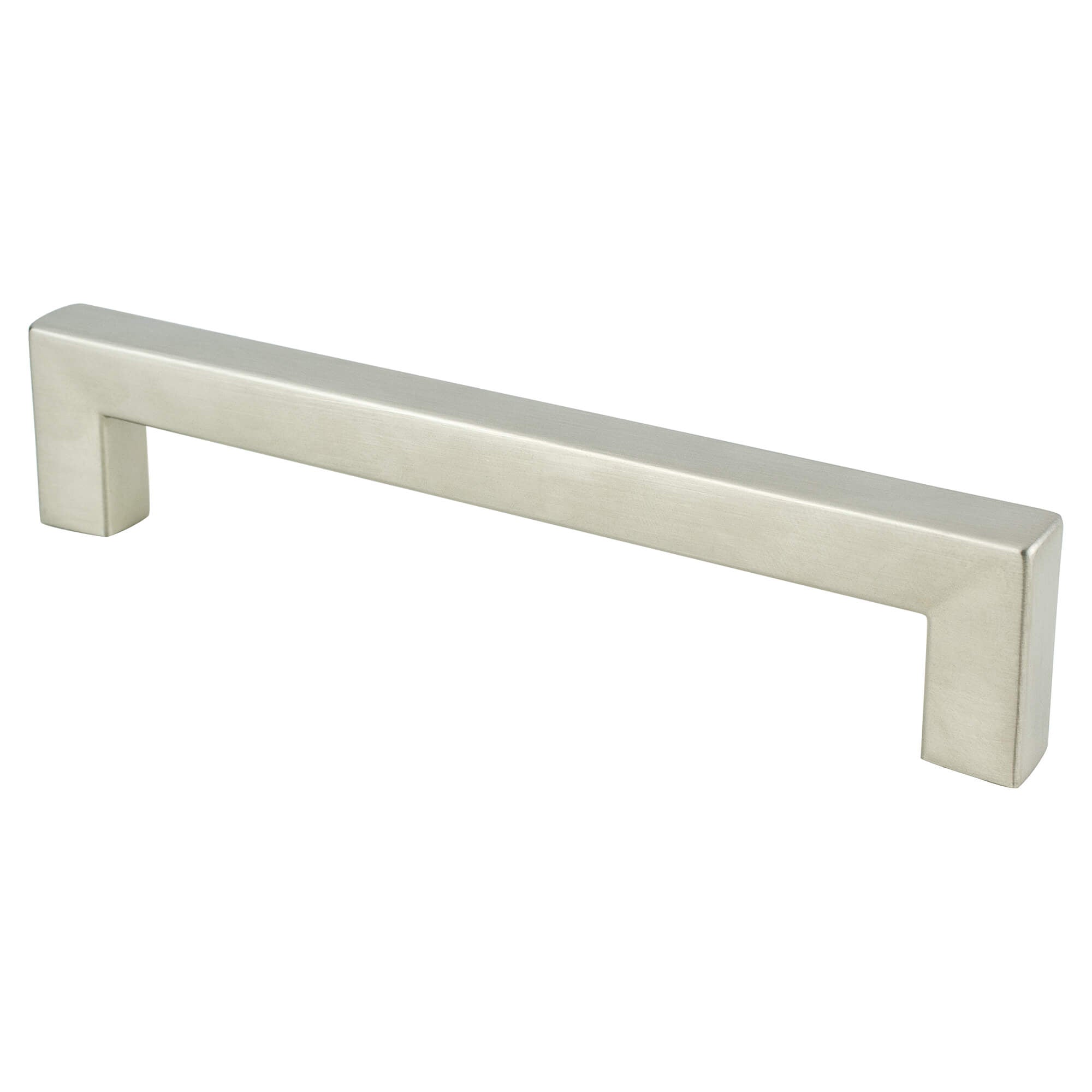 Berenson Square 5"(128mm) Pull, Brushed Nickel