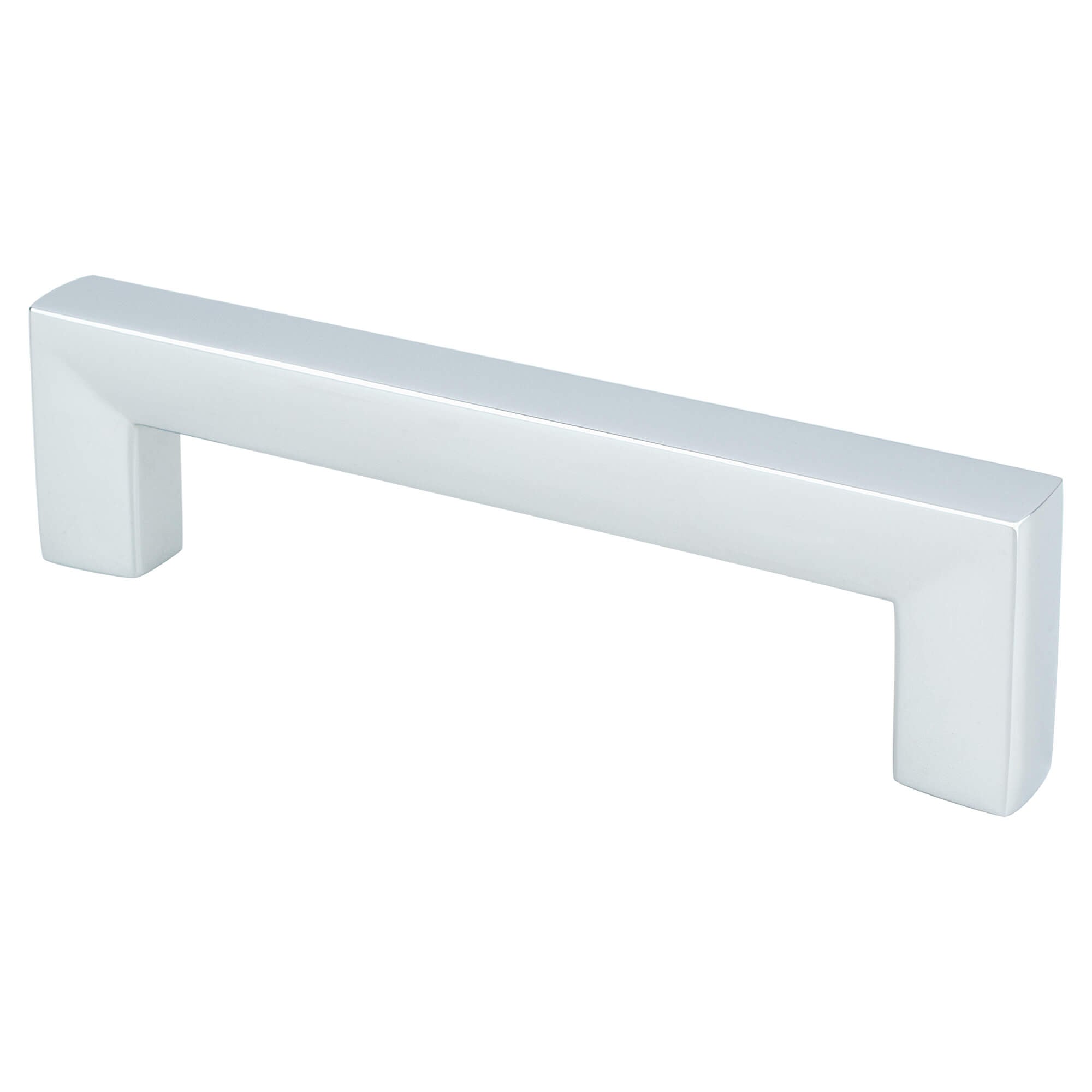 Berenson Square 3-25/32"(96mm) Pull, Polished Chrome