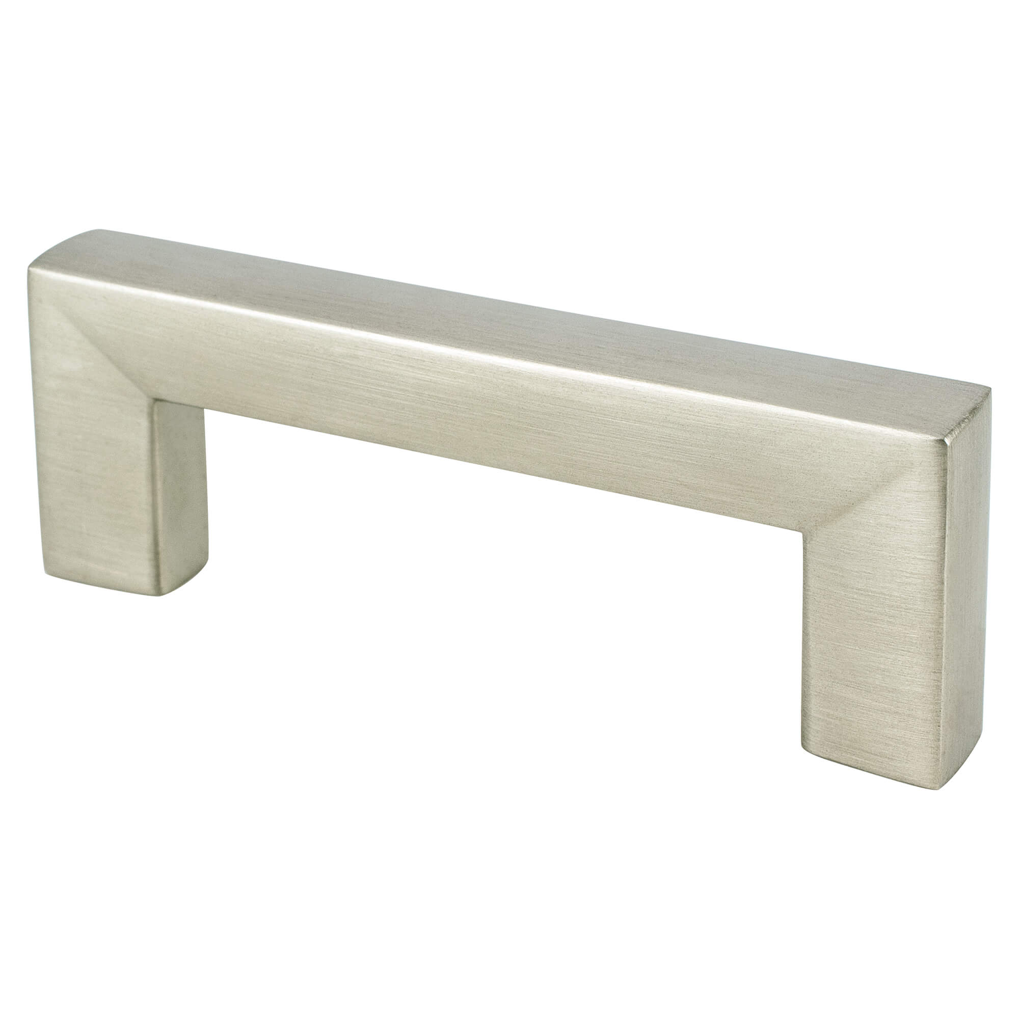 Berenson Square 2-17/32"(64mm) Pull, Brushed Nickel