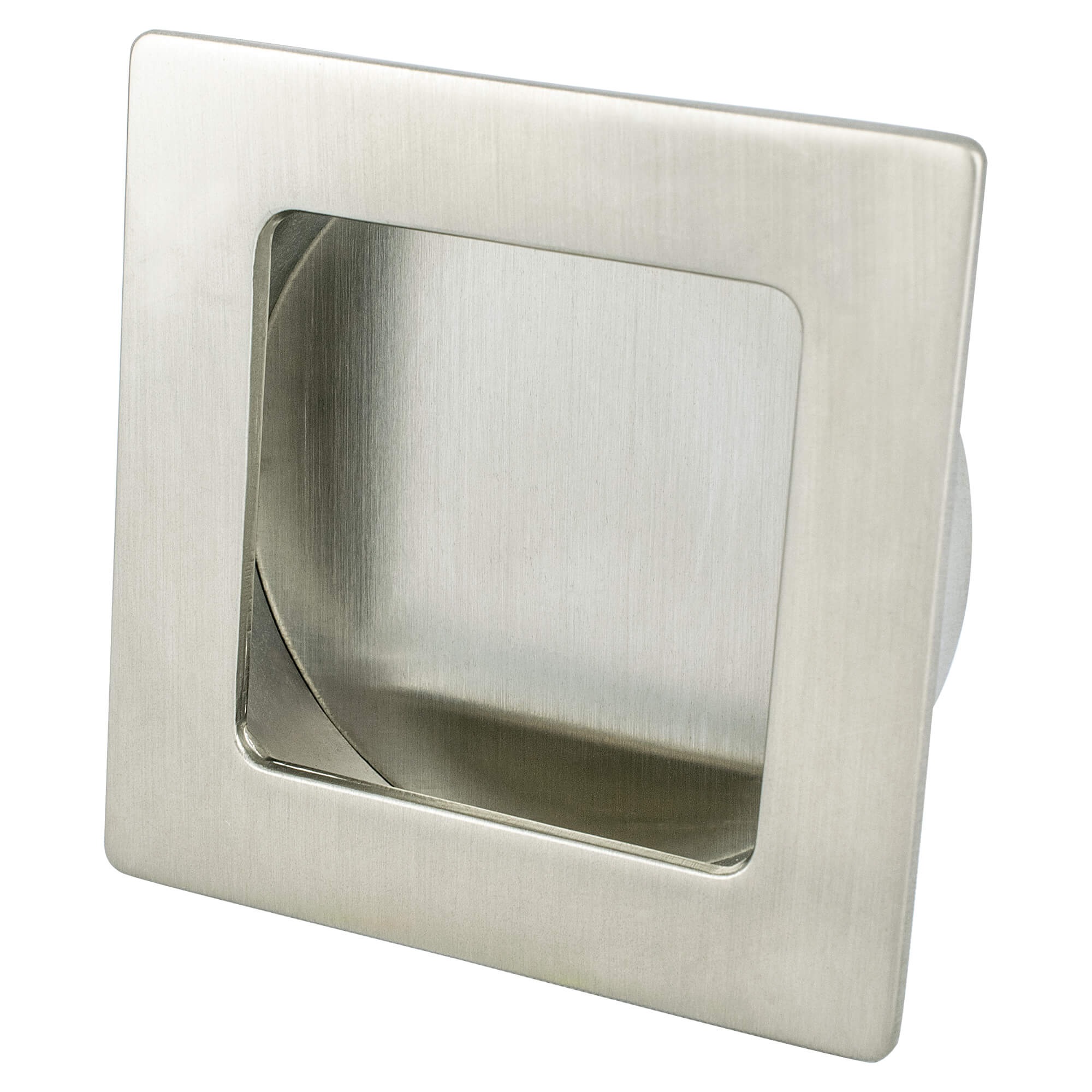 Berenson Stylus 2-17/32"(64x64mm) Recess Pull, Brushed Nickel