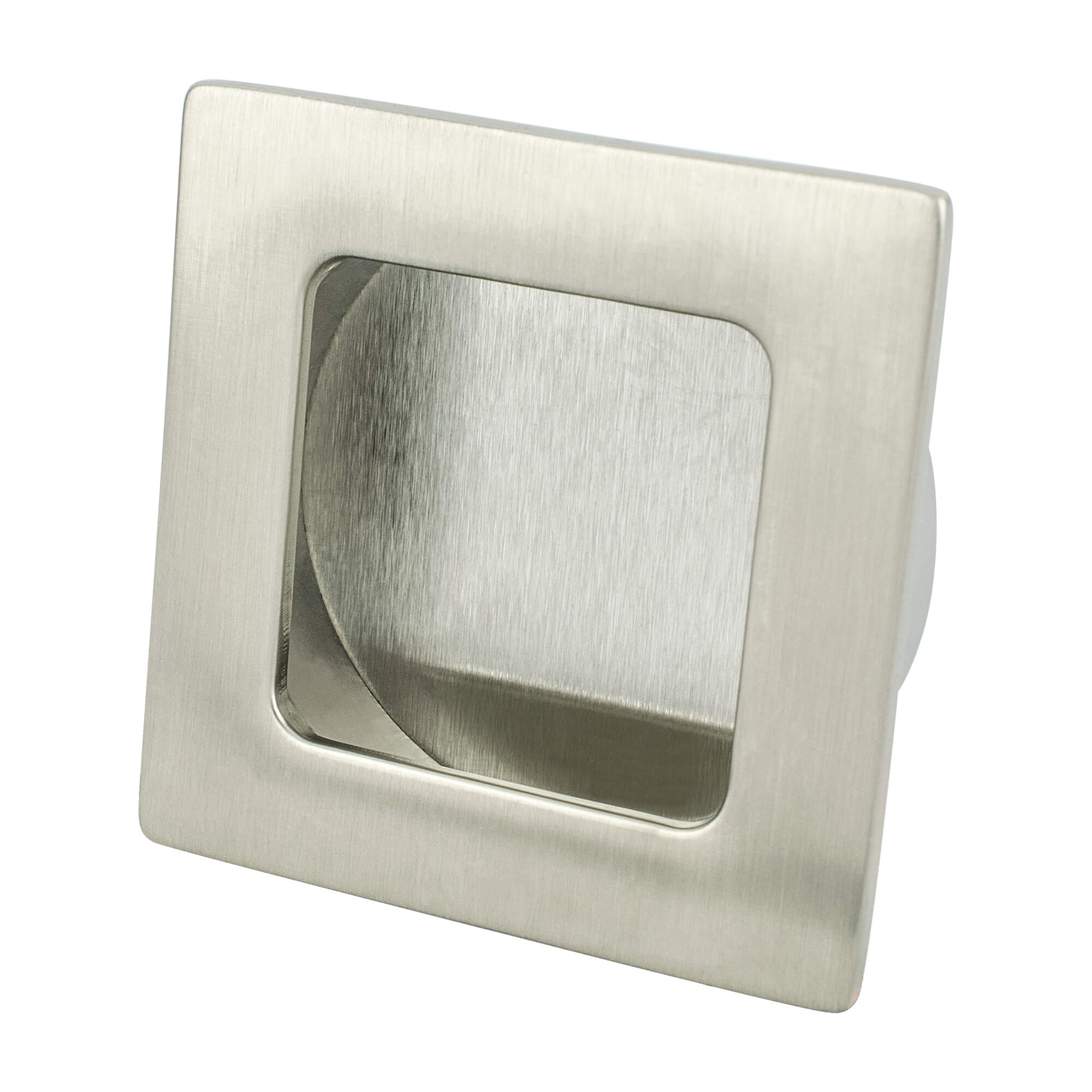 Berenson Stylus 1-31/32"(50x50mm) Recess Pull, Brushed Nickel