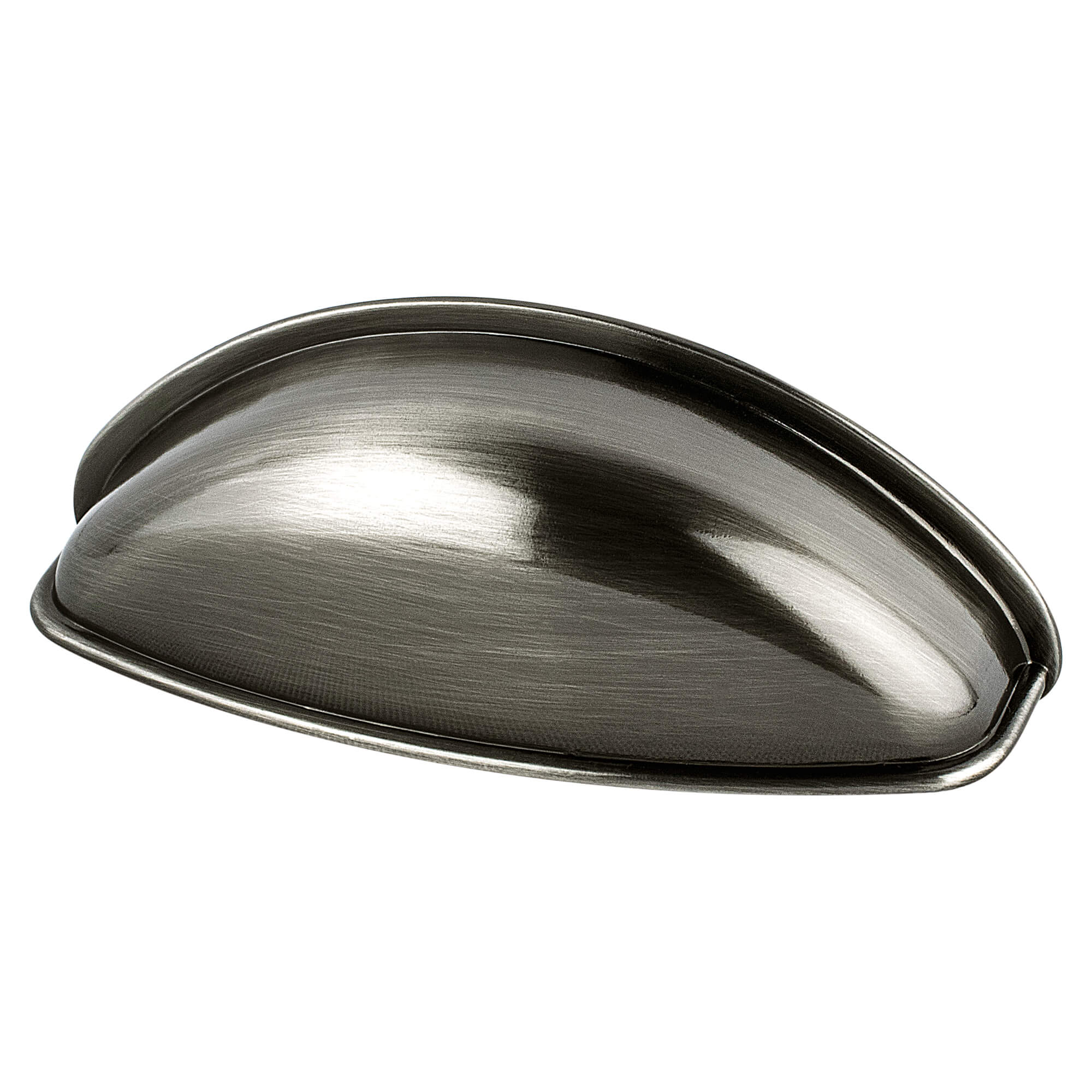 Berenson Euro Moderno 2-17/32"(64mm) Cup Pull, Brushed Black Nickel