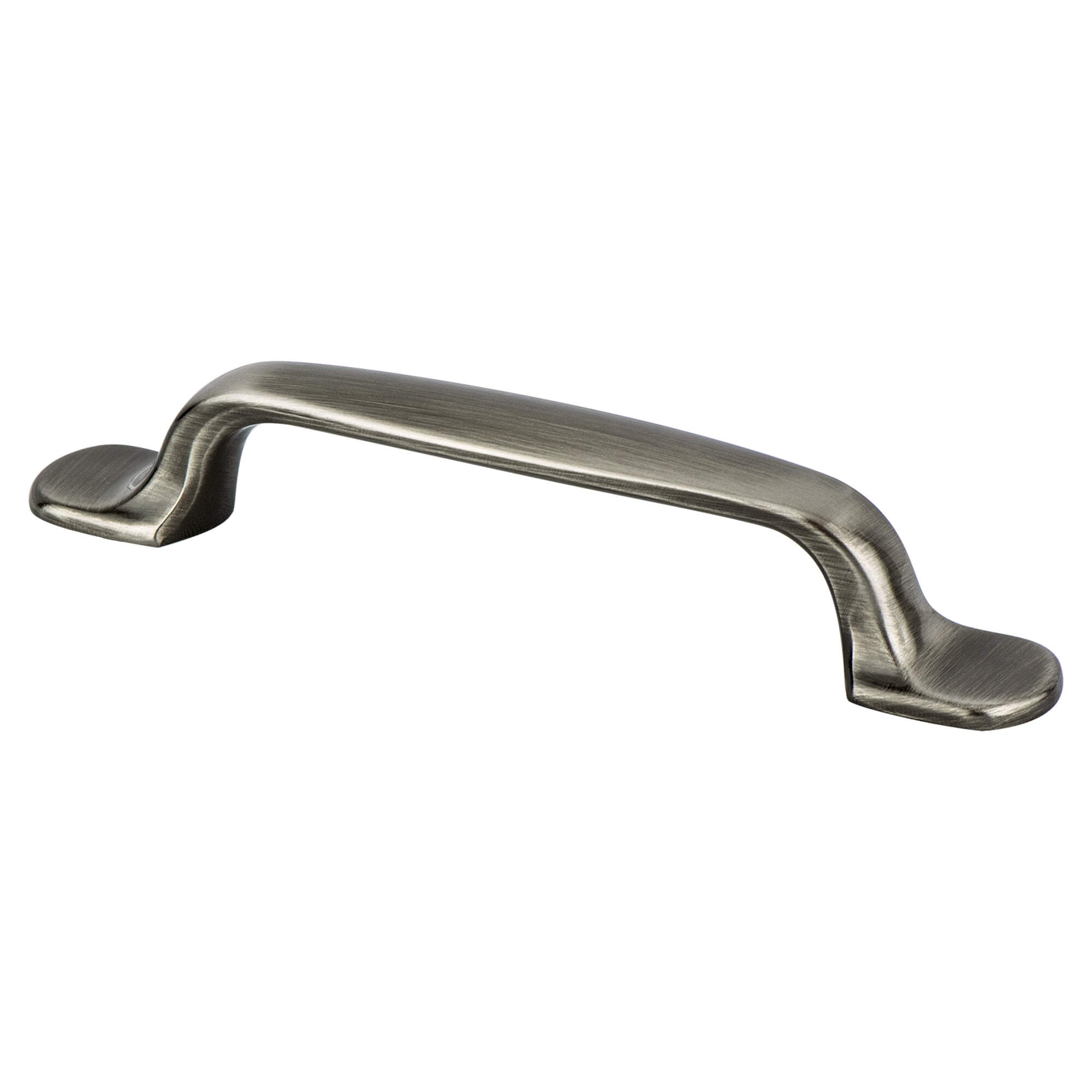 Berenson Euro Moderno 3-25/32"(96mm) Pull, Brushed Black Nickel