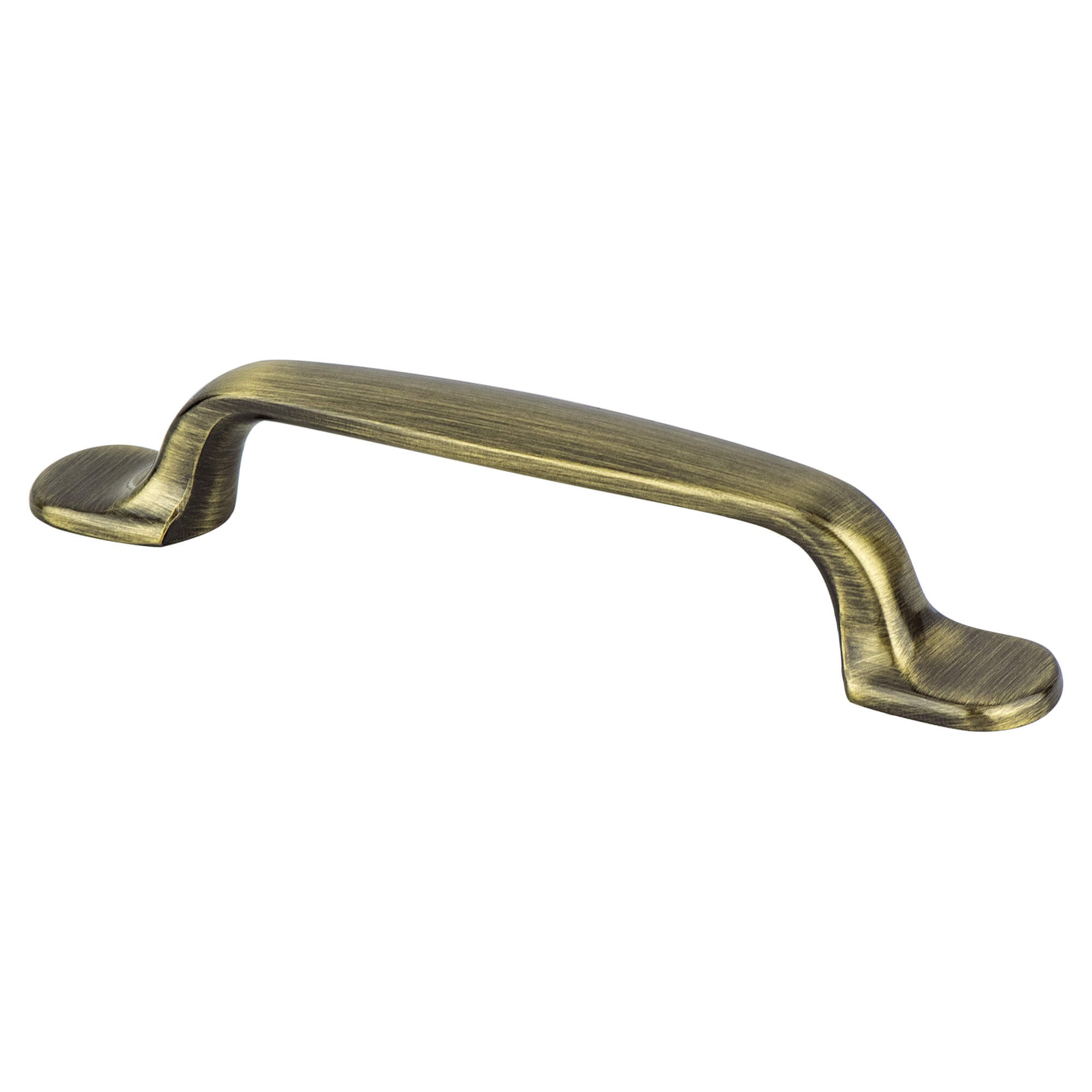 Berenson Euro Moderno 3-25/32"(96mm) Pull, Brushed Antique Brass