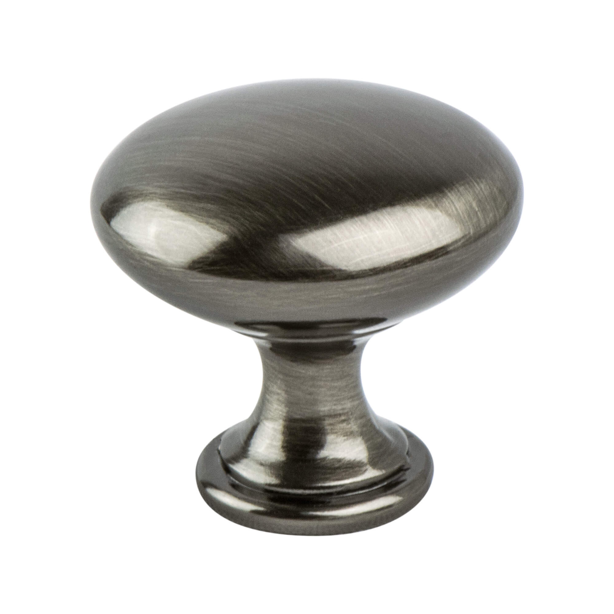 Berenson Euro Moderno 1-1/8"(29mm) Knob, Brushed Black Nickel