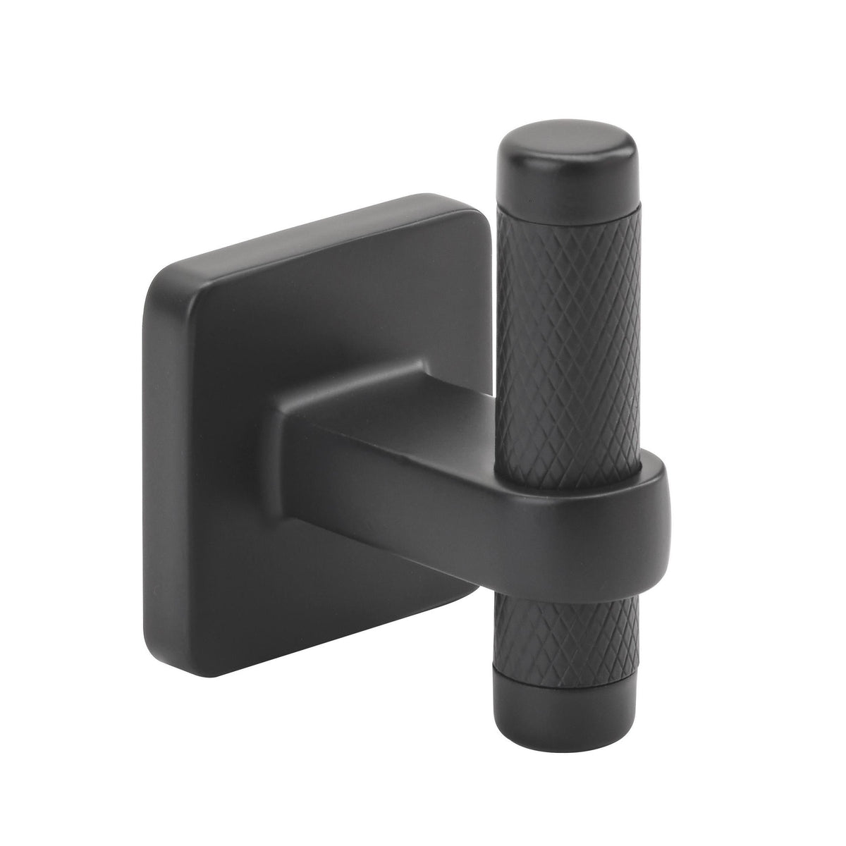 Bronx Contemporary Single Prong Black Bronze Wall Hook