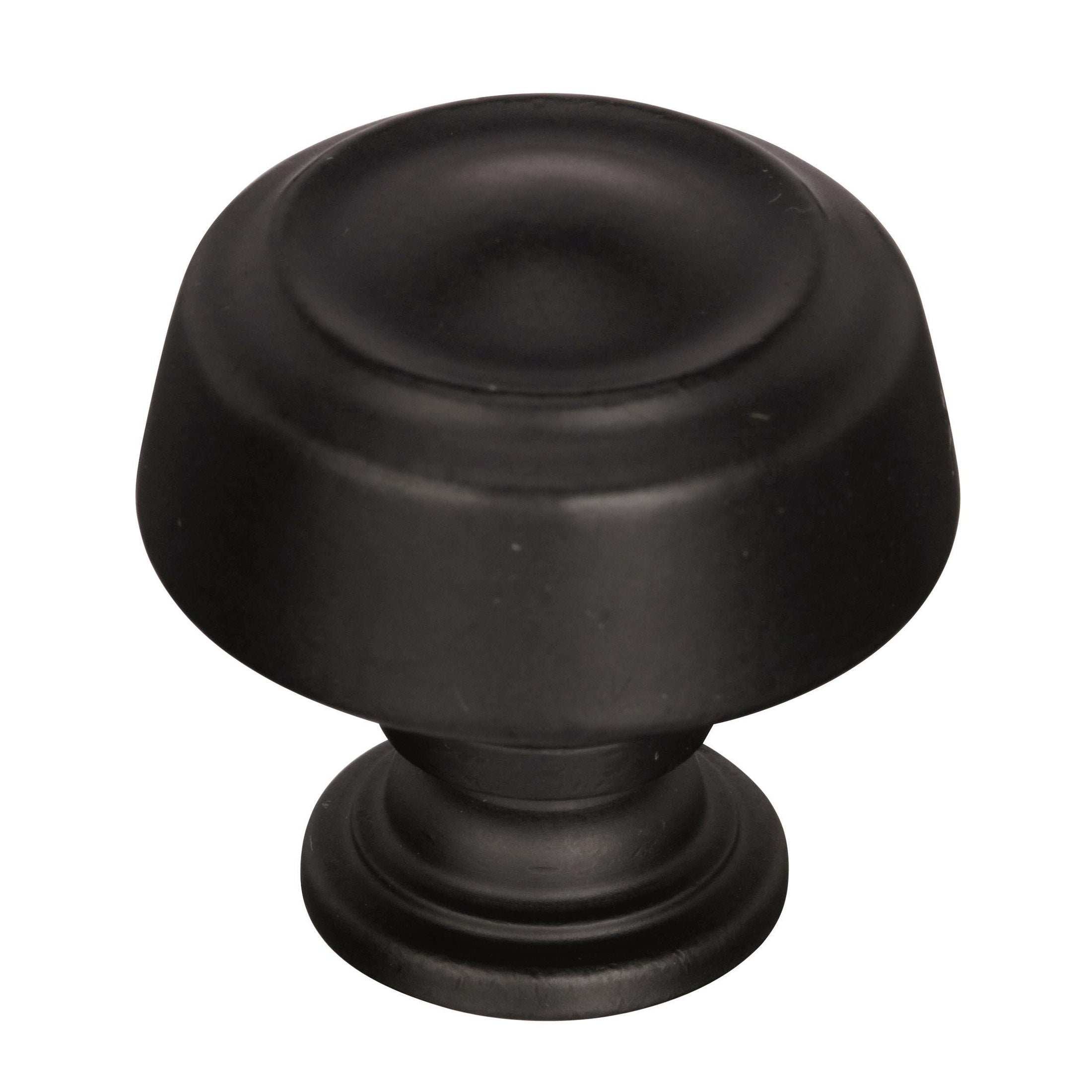 Kane 13/16 inch (30mm) Diameter Black Bronze Cabinet Knob
