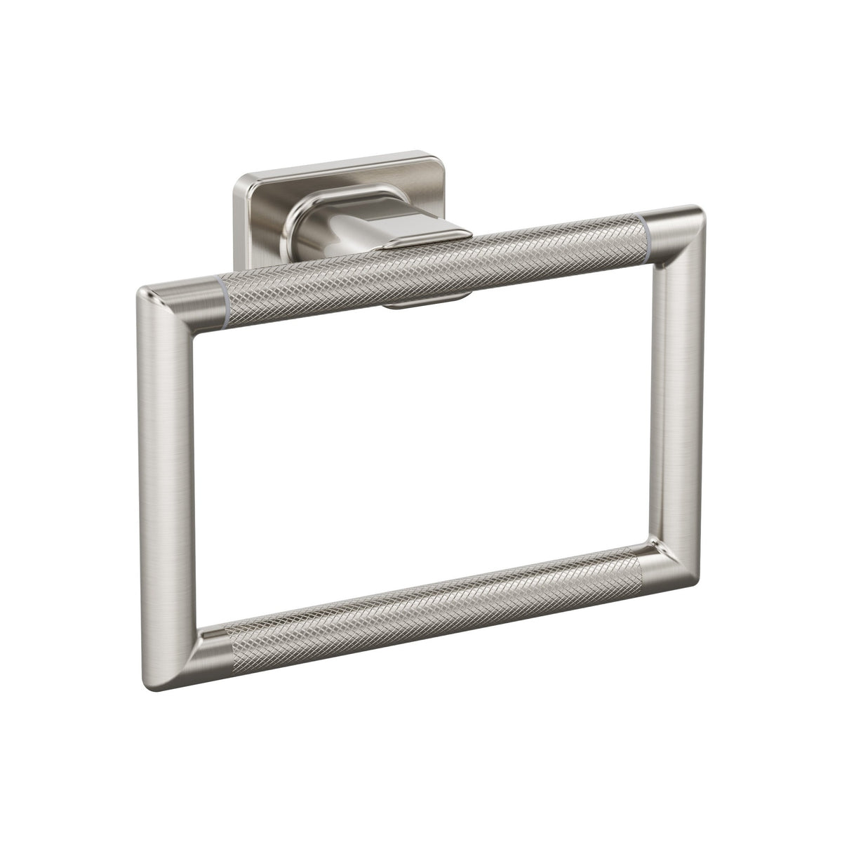 Bronx Brushed Nickel Closed Towel Ring