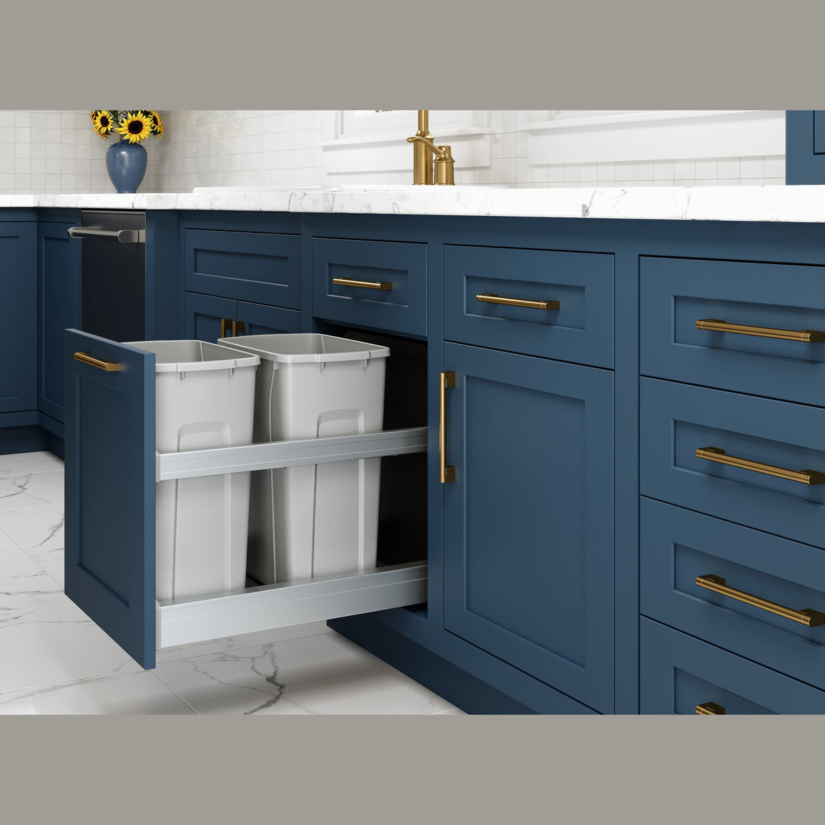 CBMSC Bottom-Mount Soft-Close Waste & Recycling Unit
