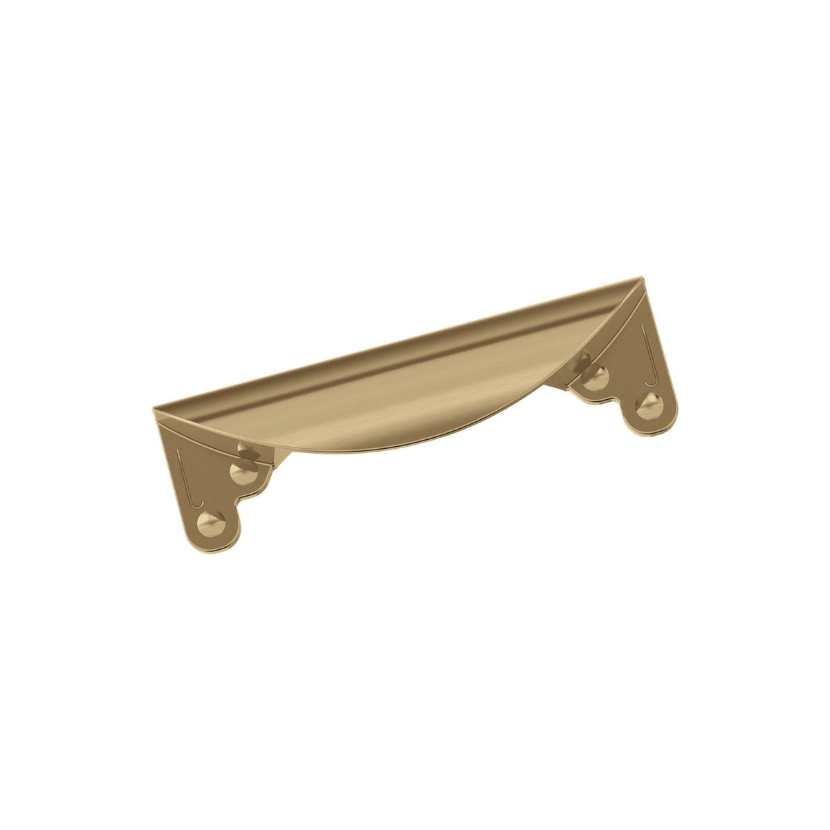 Inspirations 3 inch (76mm) CentertoCenter Champagne Bronze Cabinet Cup Pull