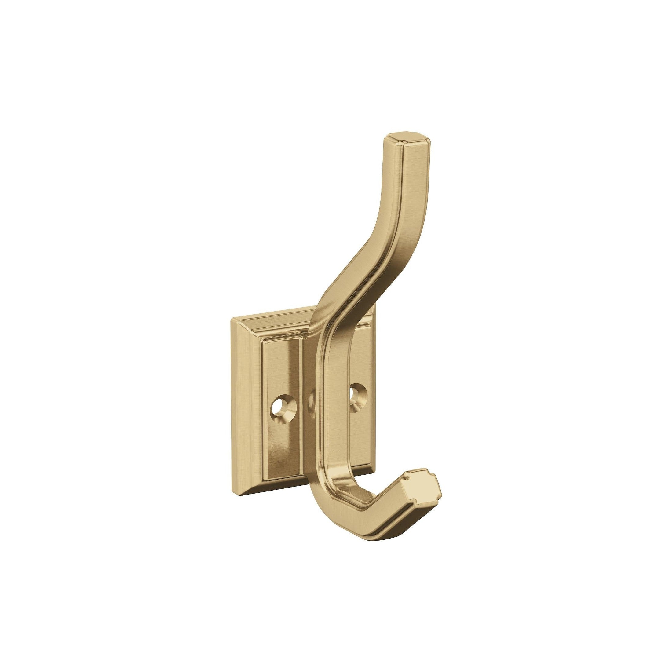 Aliso Double Prong Champagne Bronze Decorative Wall Hook