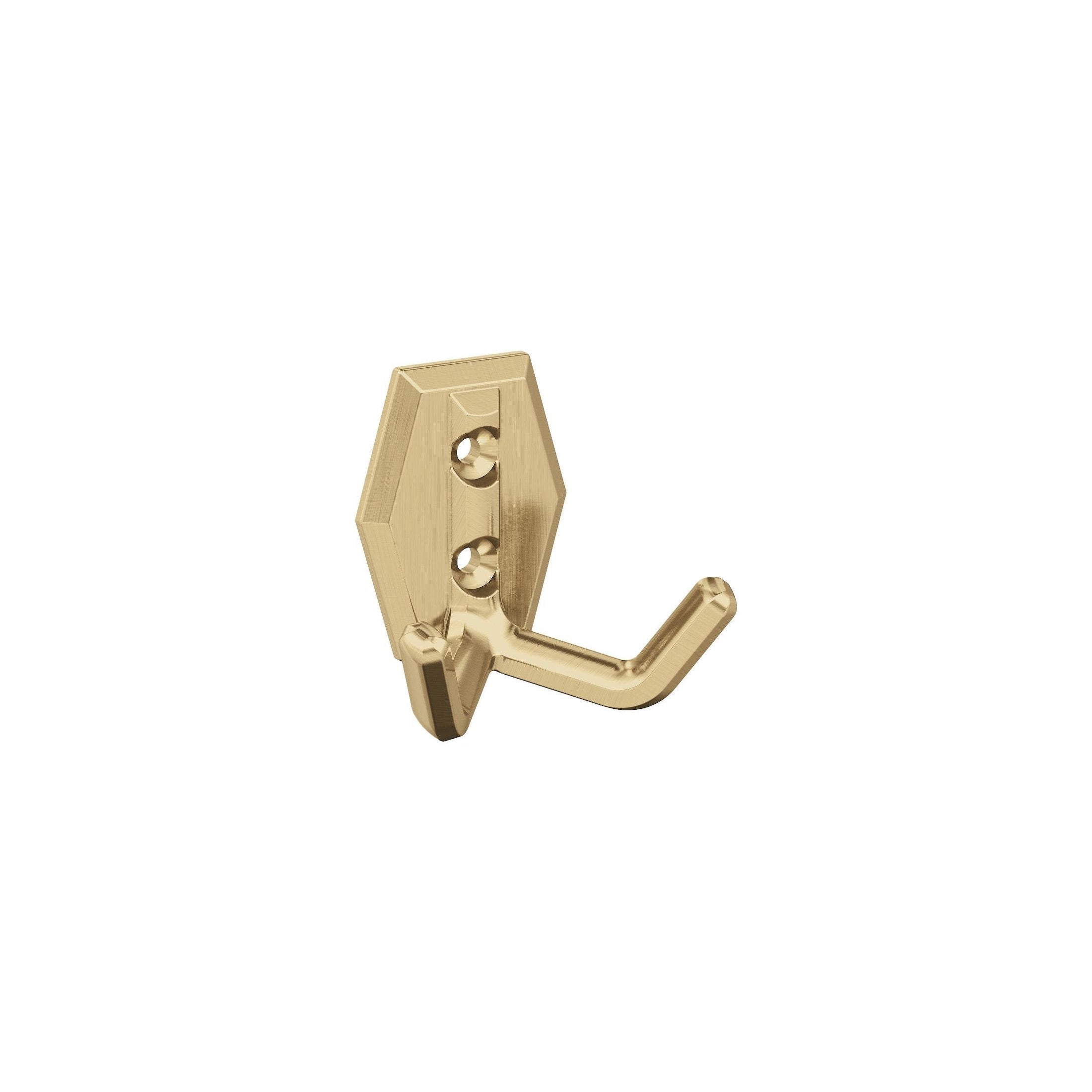 Benton Double Prong Champagne Bronze Decorative Wall Hook