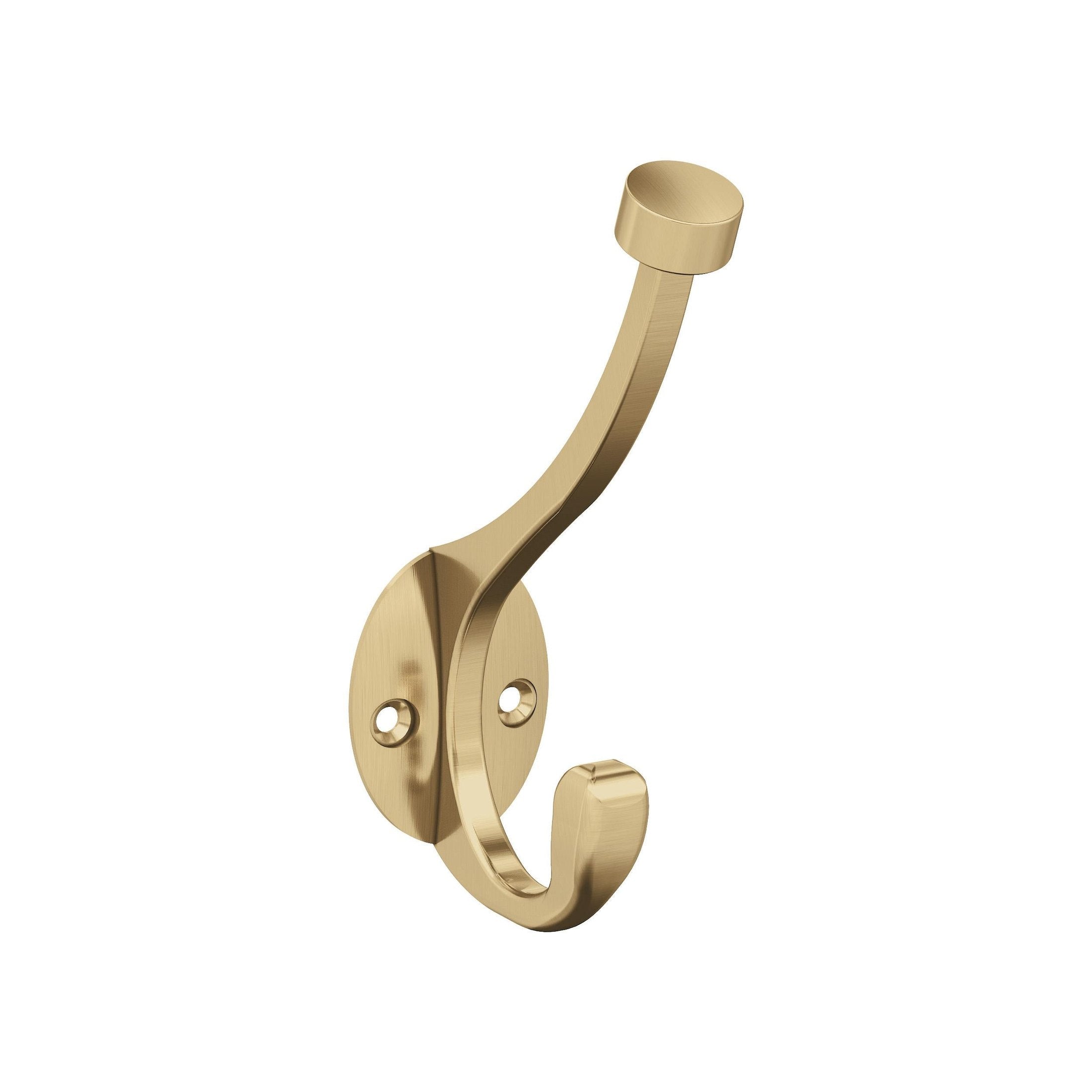 Adare Double Prong Champagne Bronze Decorative Wall Hook