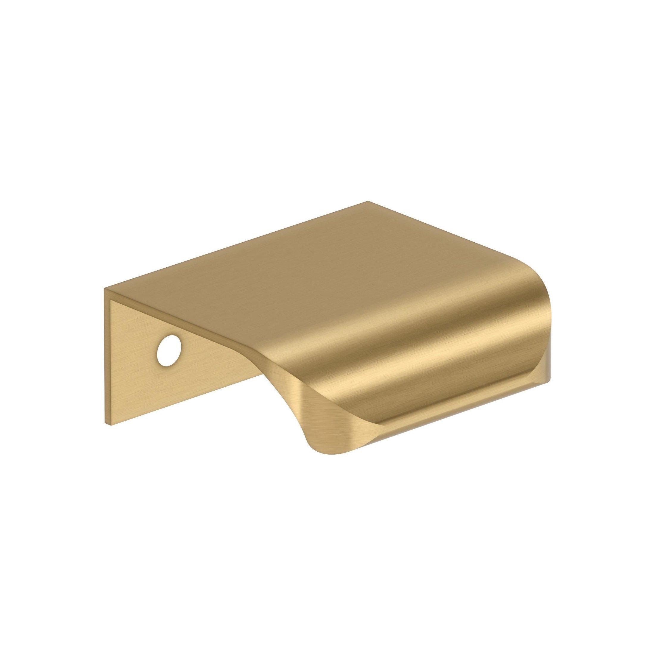 Streamline Tab 13/4 inch (44mm) Length Champagne Bronze Cabinet Edge Pull