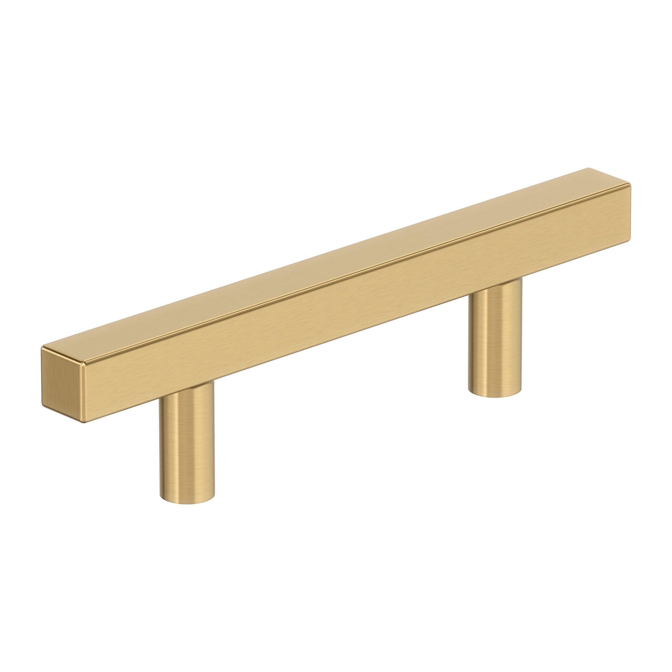 Bar Pulls Square 3 inch (76mm) CentertoCenter Champagne Bronze Cabinet Pull