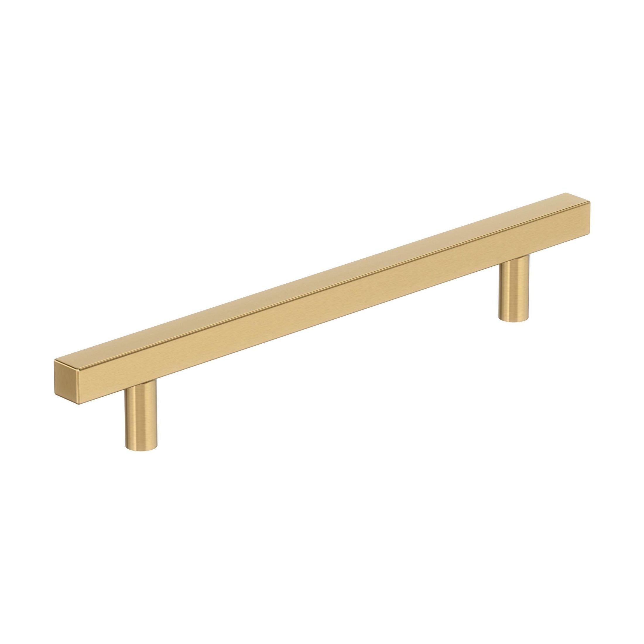 Bar Pulls Square 65/16 inch (160mm) CentertoCenter Champagne Bronze Cabinet Pull