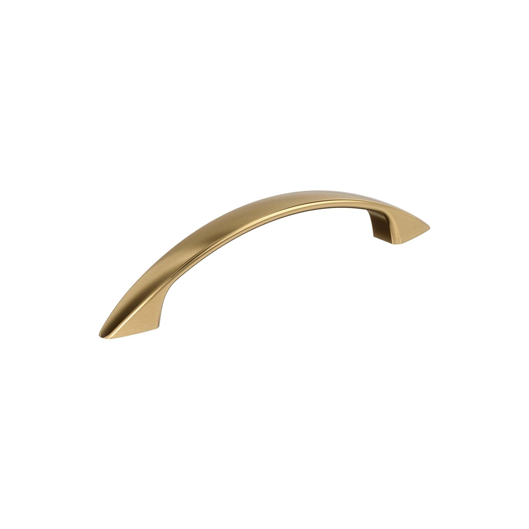 Arc 33/4 inch (96mm) CentertoCenter Champagne Bronze Cabinet Pull