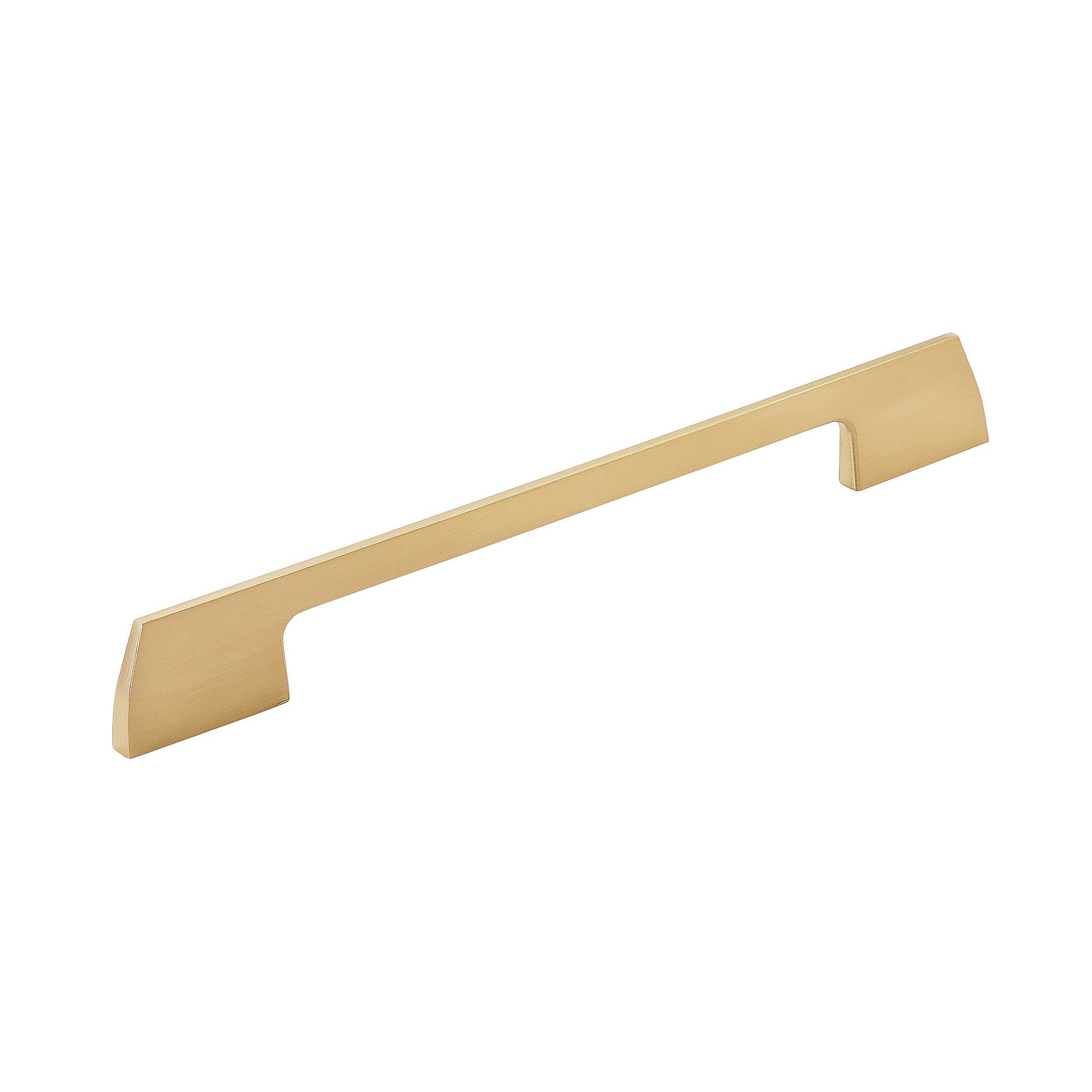 Angle 79/16 inch (192mm) CentertoCenter Champagne Bronze Cabinet Pull