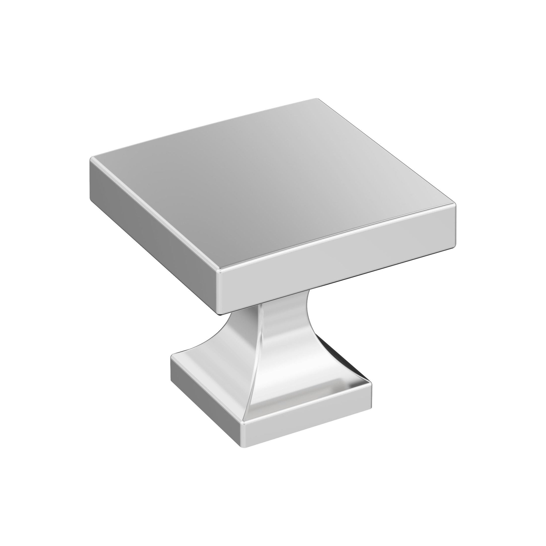 Pedestal 11/16 inch (27mm) Length Polished Chrome Cabinet Knob