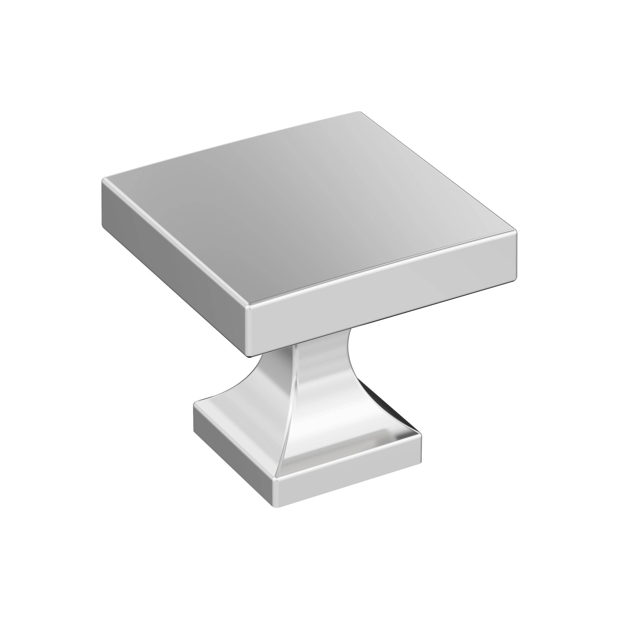 Pedestal 11/16 inch (27mm) Length Polished Chrome Cabinet Knob