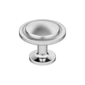 Loop 13/16 inch (30mm) Diameter Polished Chrome Cabinet Knob