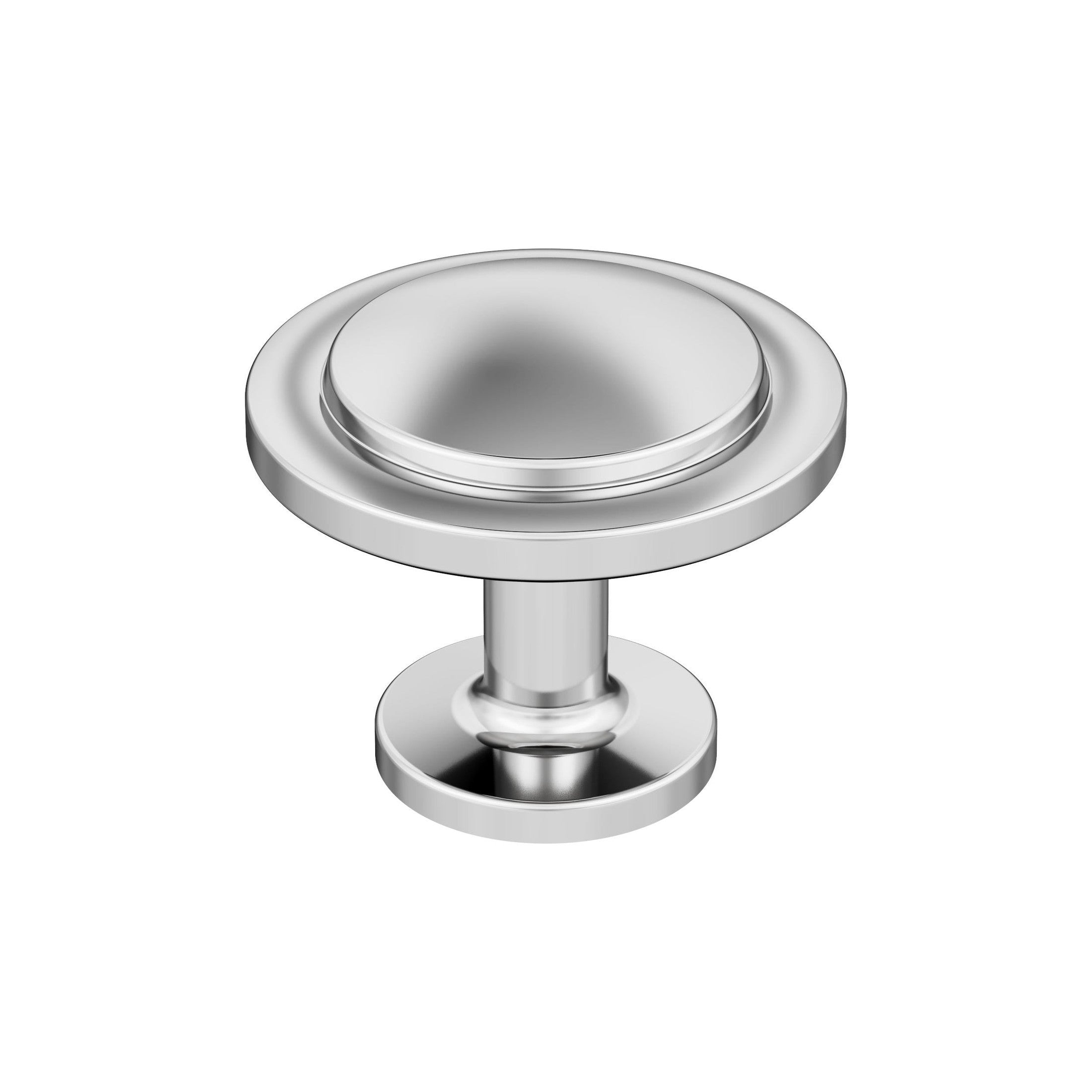 Loop 13/16 inch (30mm) Diameter Polished Chrome Cabinet Knob
