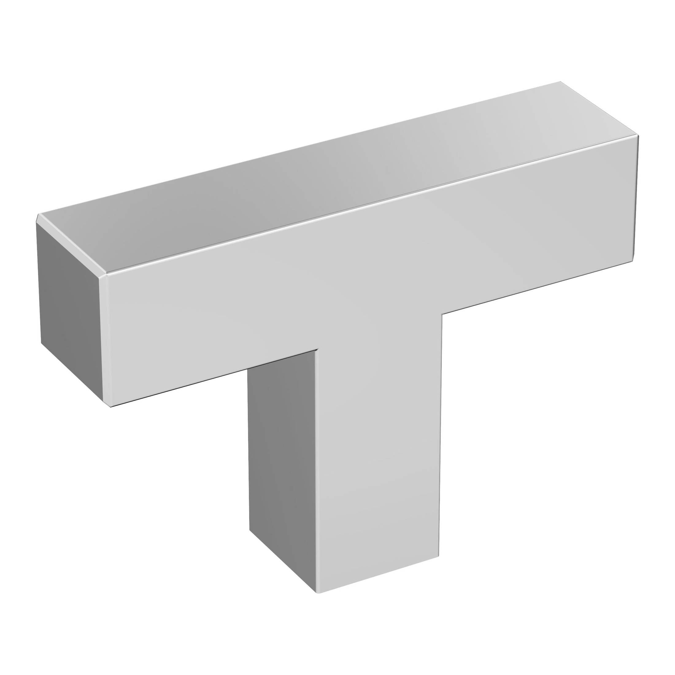 Intersect 115/16 inch (49mm) Length Polished Chrome Cabinet Knob