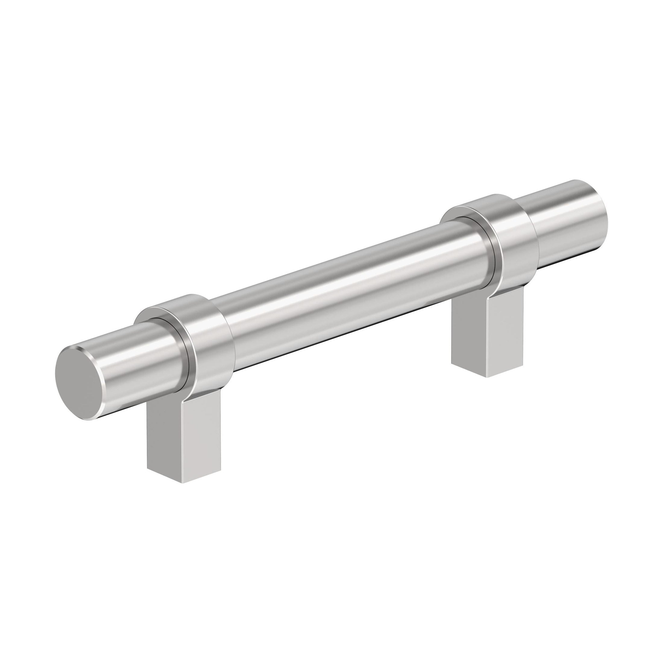 Central 3 inch (76mm) CentertoCenter Polished Chrome Cabinet Pull