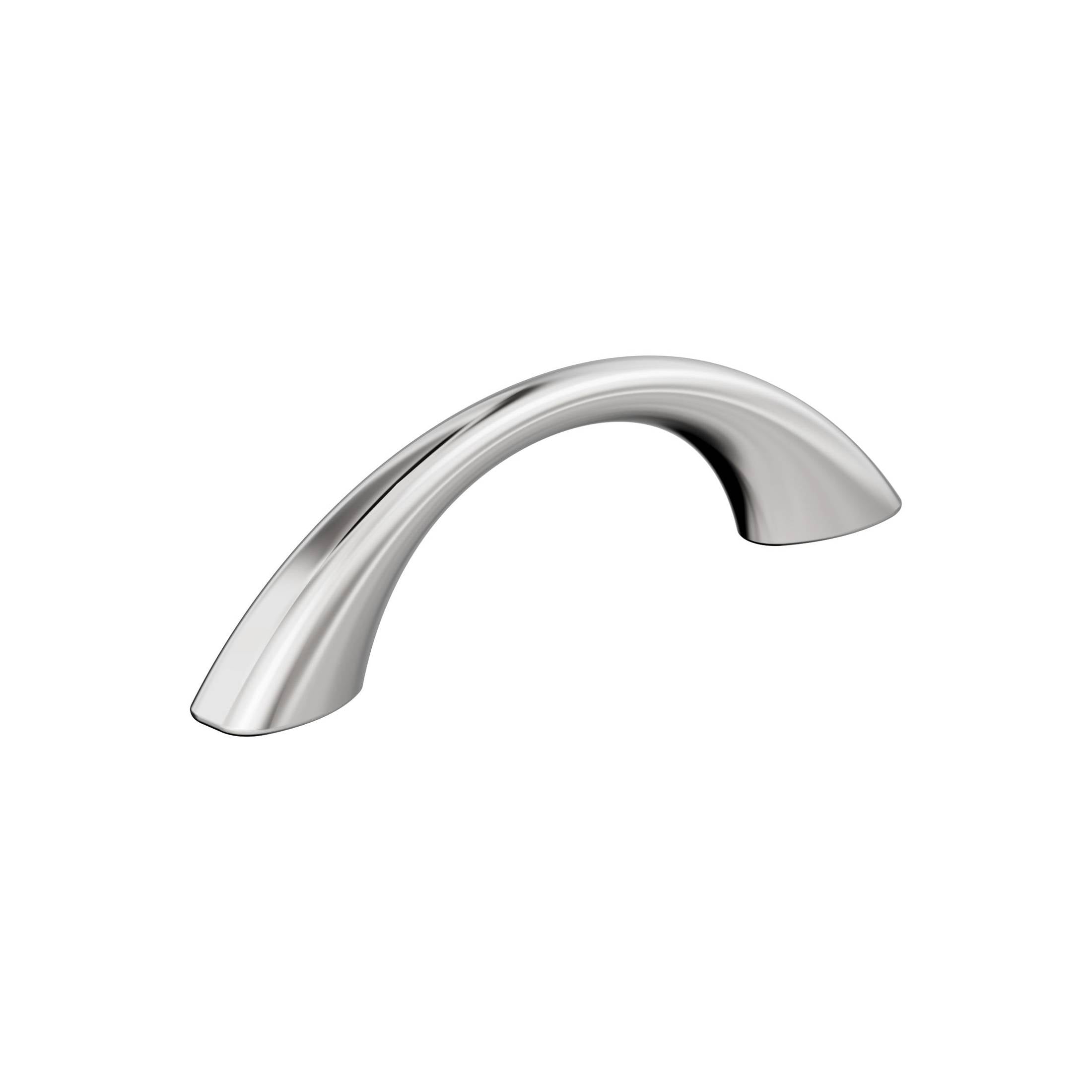 Vaile 3 inch (76mm) CentertoCenter Polished Chrome Cabinet Pull