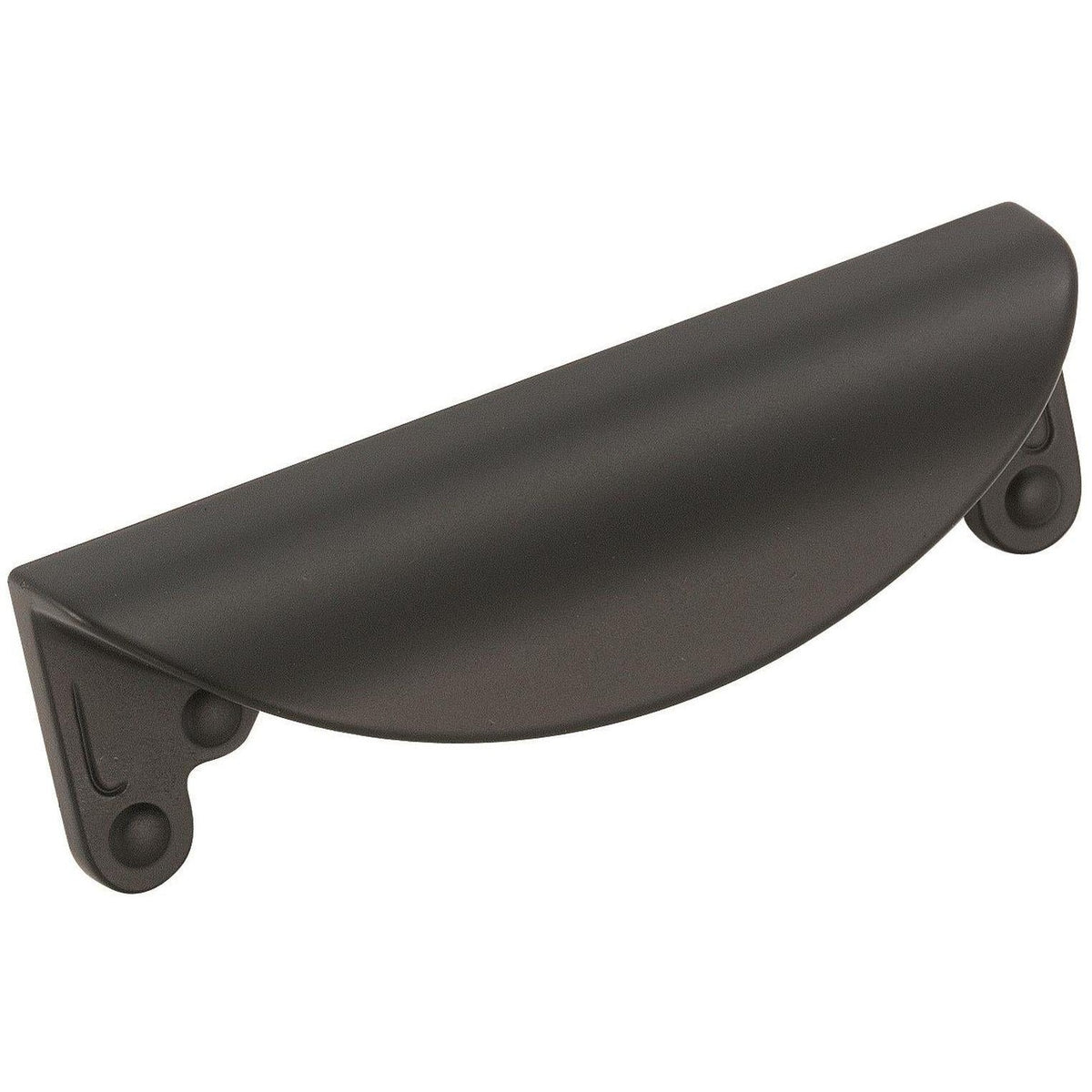 Inspirations 3 inch (76mm) CentertoCenter Matte Black Cabinet Cup Pull